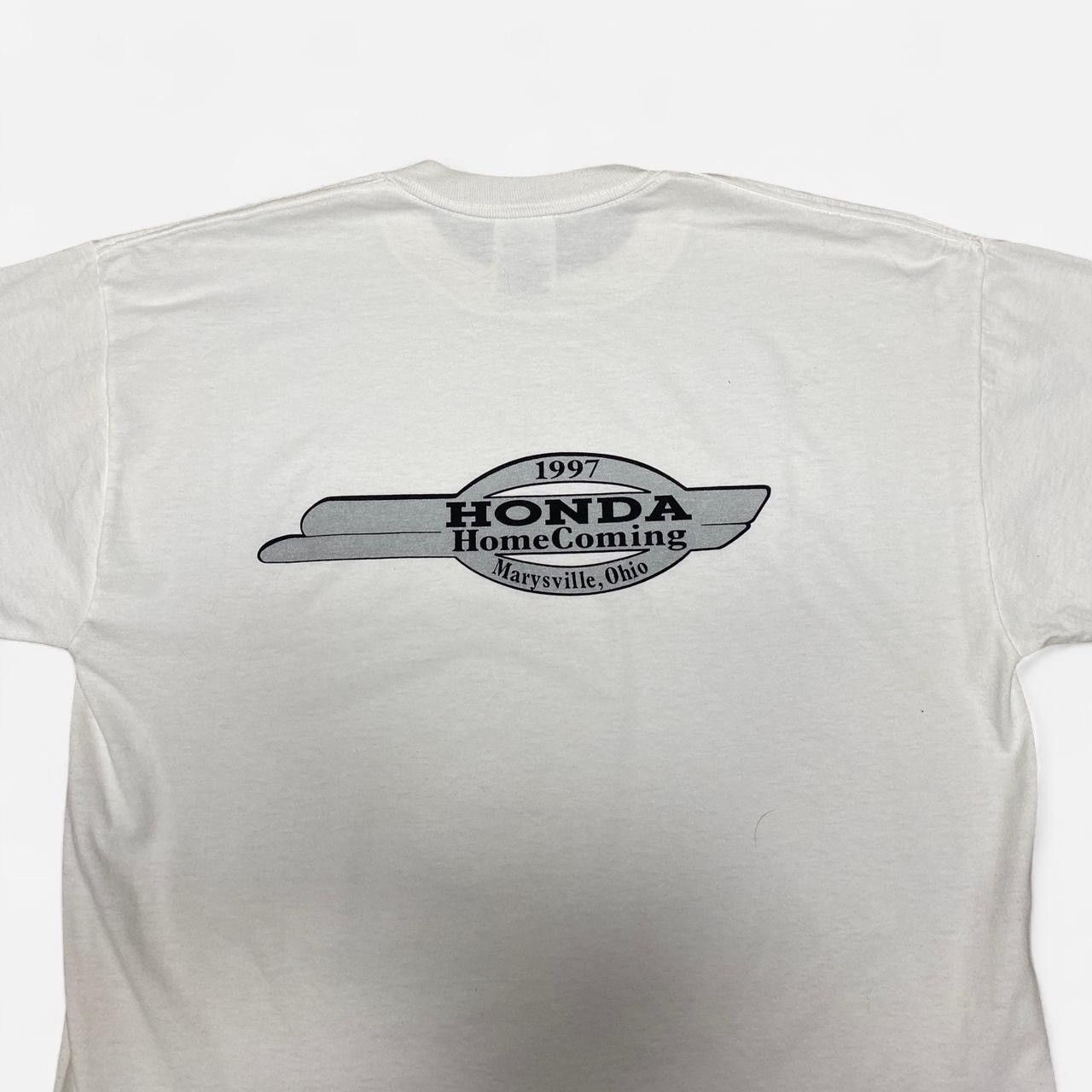 Jerzees 1997 Honda marysville , Ohio graphic white Tshirt Size US L / EU 52-54 / 3 - 2 Thumbnail