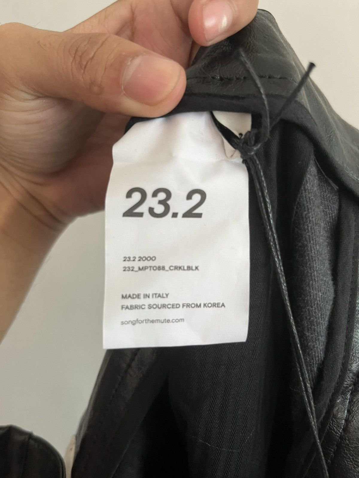 Song For The Mute FW23 Song For The Mute Crinkled Faux Leather Cigarette Pants Size US 32 / EU 48 - 9 Thumbnail