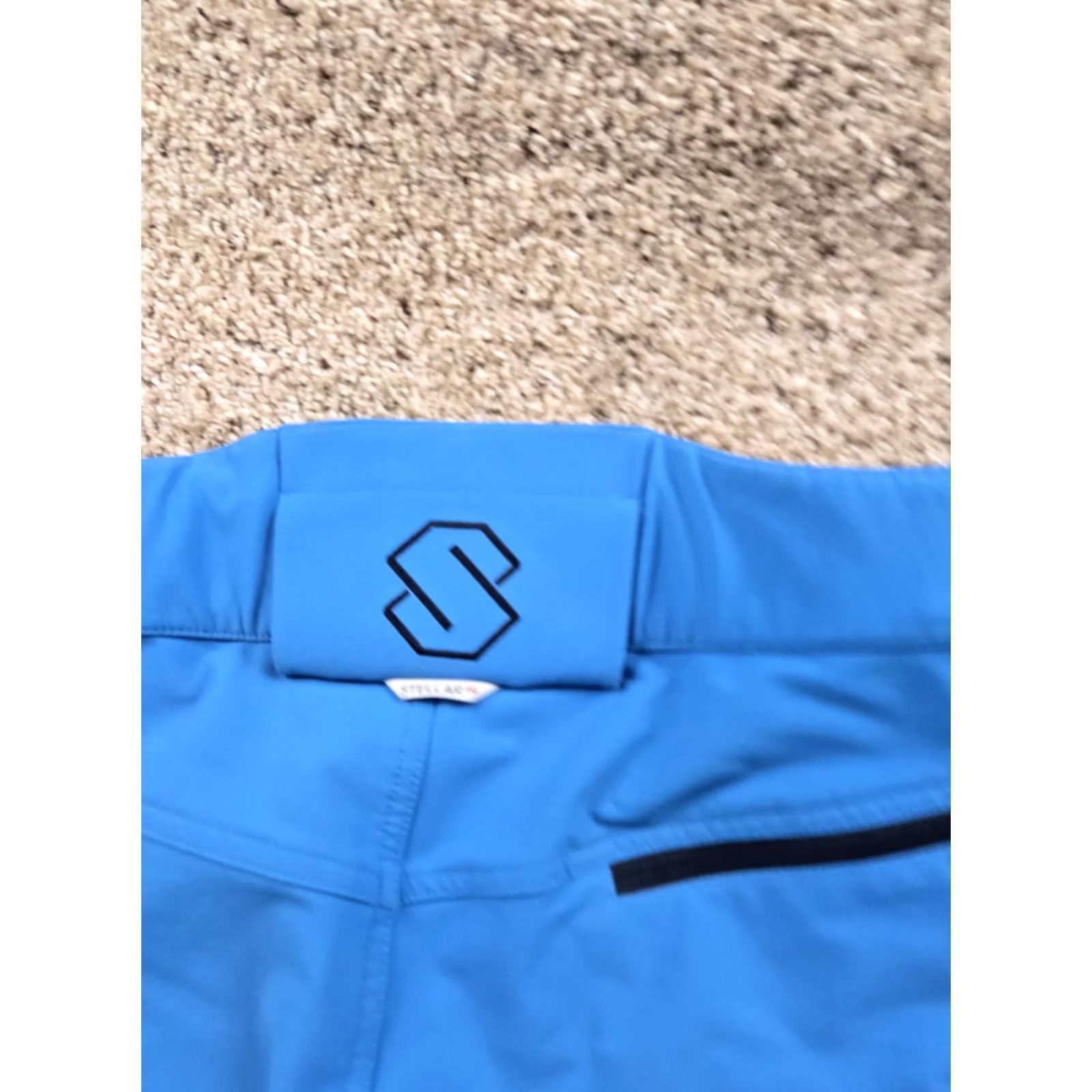Vintage Stellar Equipment Mens Large Blue Softshell Shorts Athletic Outdoor Hiking Nautical Nylon Polyester Spandex Pockets Stretch Size US 34 / EU 50 - 6 Thumbnail