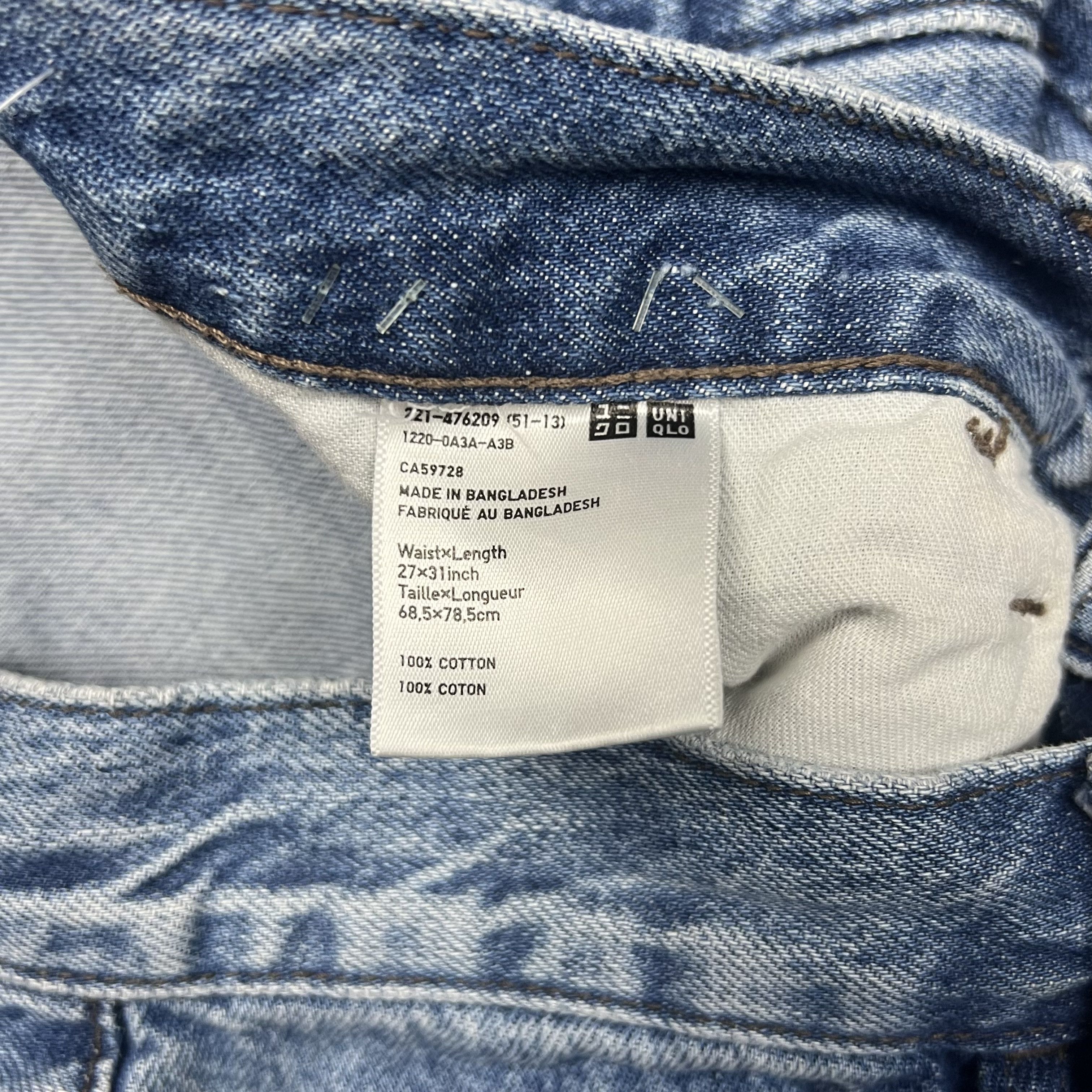 JW Anderson JW Anderson x Uniqlo Straight-Leg Blue Denim Jeans - 30” Size US 30 / EU 46 - 8 Thumbnail