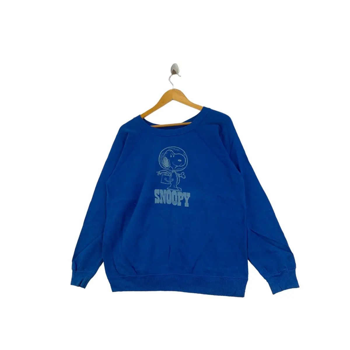 Peanuts Vintage 80s SNOOPY PEANUTS Character Print By Hannes Blue Size US L / EU 52-54 / 3 - 3 Thumbnail