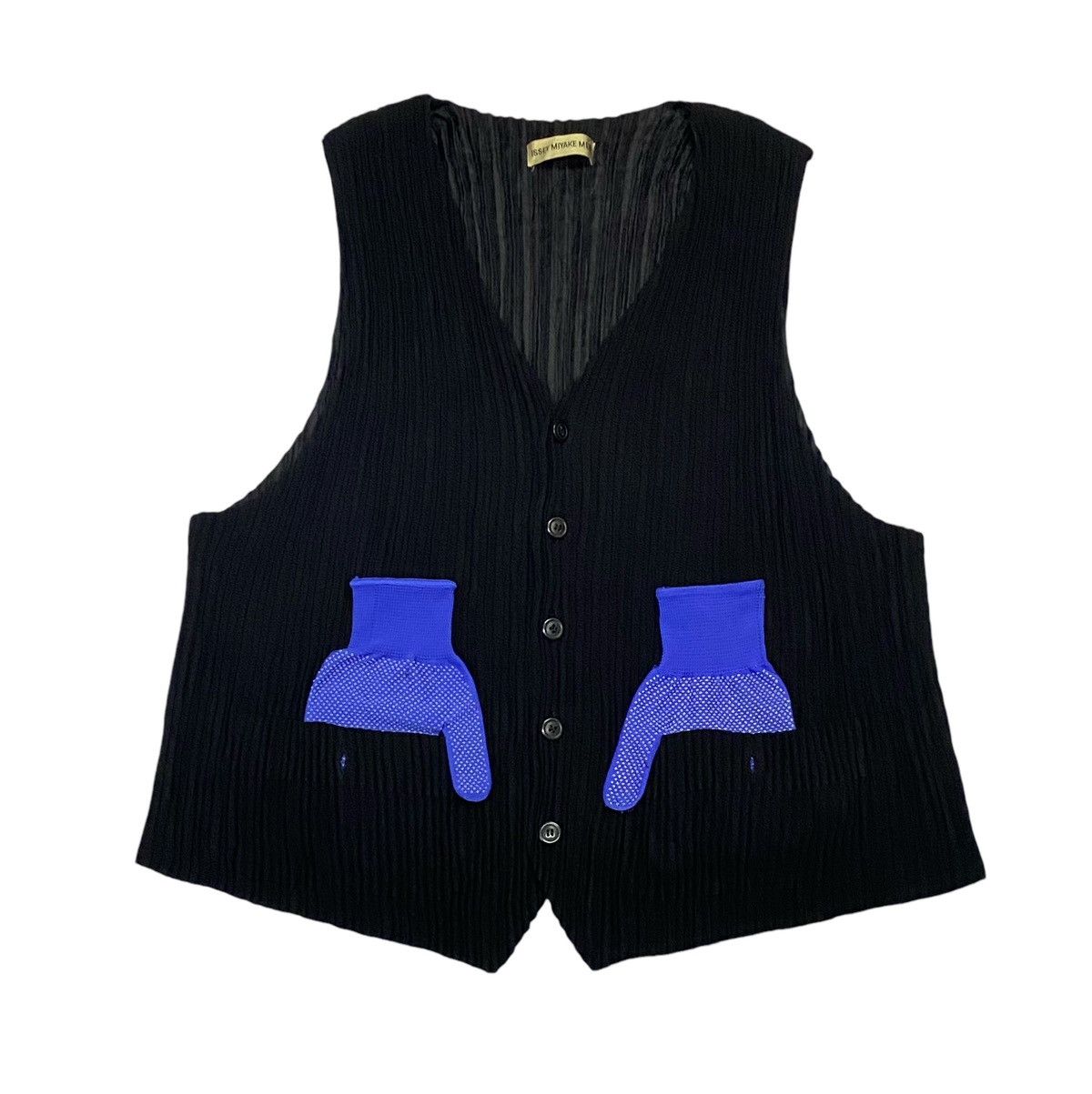 Issey Miyake 🔥Issey Miyake Men Pleated Button Ups Vest Size US M / EU 48-50 / 2 - 2 Thumbnail