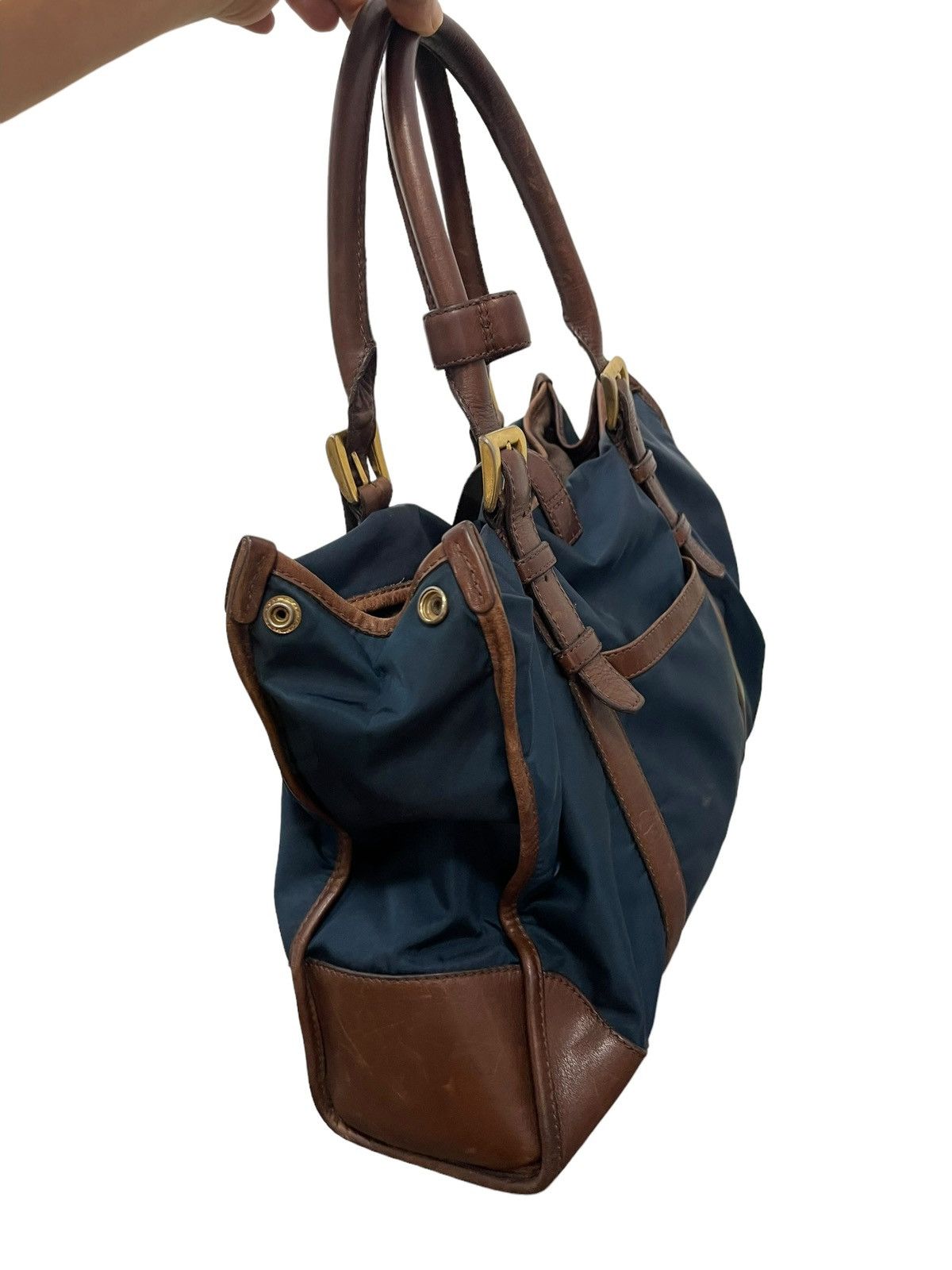 Japanese Brand Leather Nylon United Arrows Brief Bag 4🟩 Size ONE SIZE - 5 Thumbnail