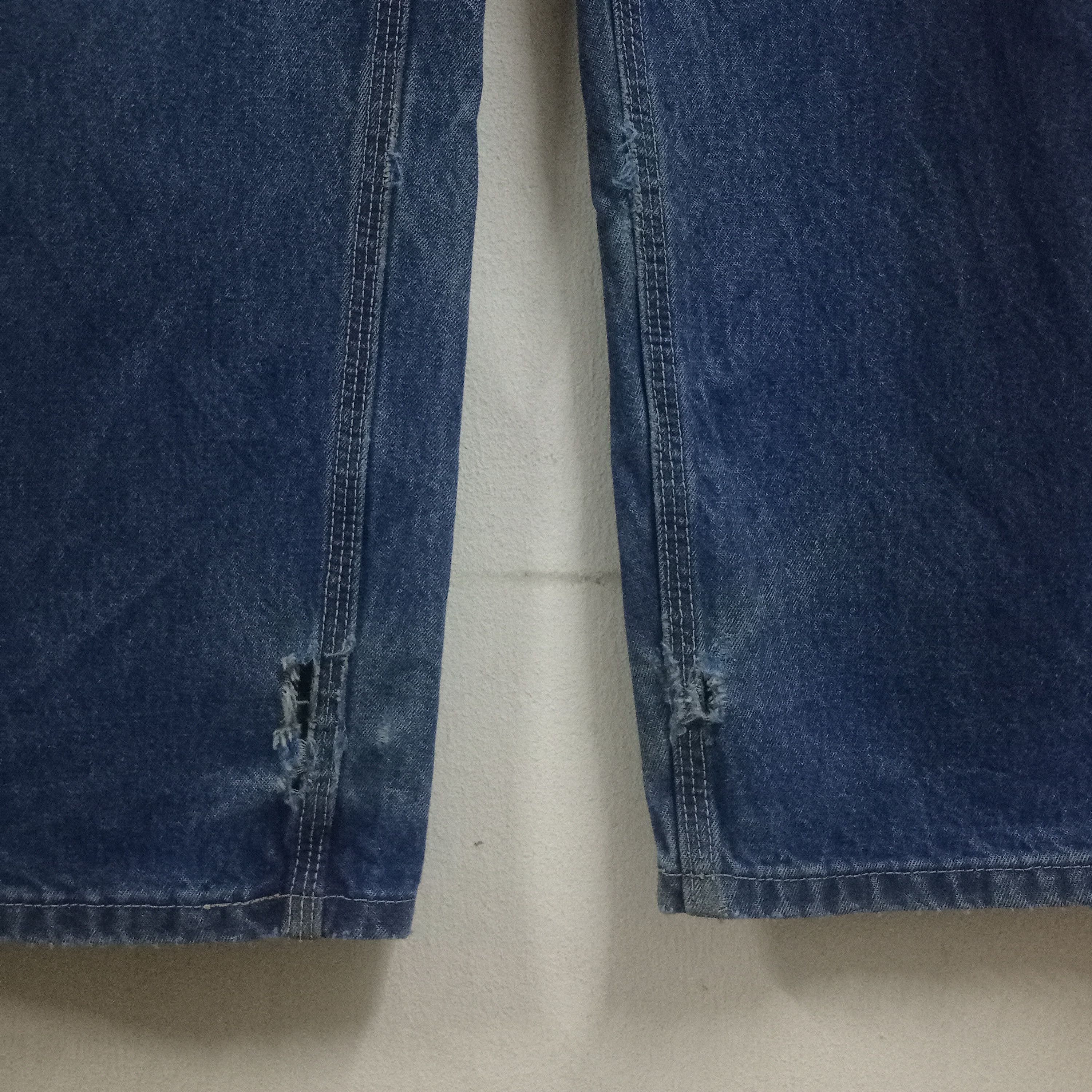 Carhartt Vintage Carhartt Blue Wash Baggy Carpenter Denim Size US 37 - 6 Thumbnail