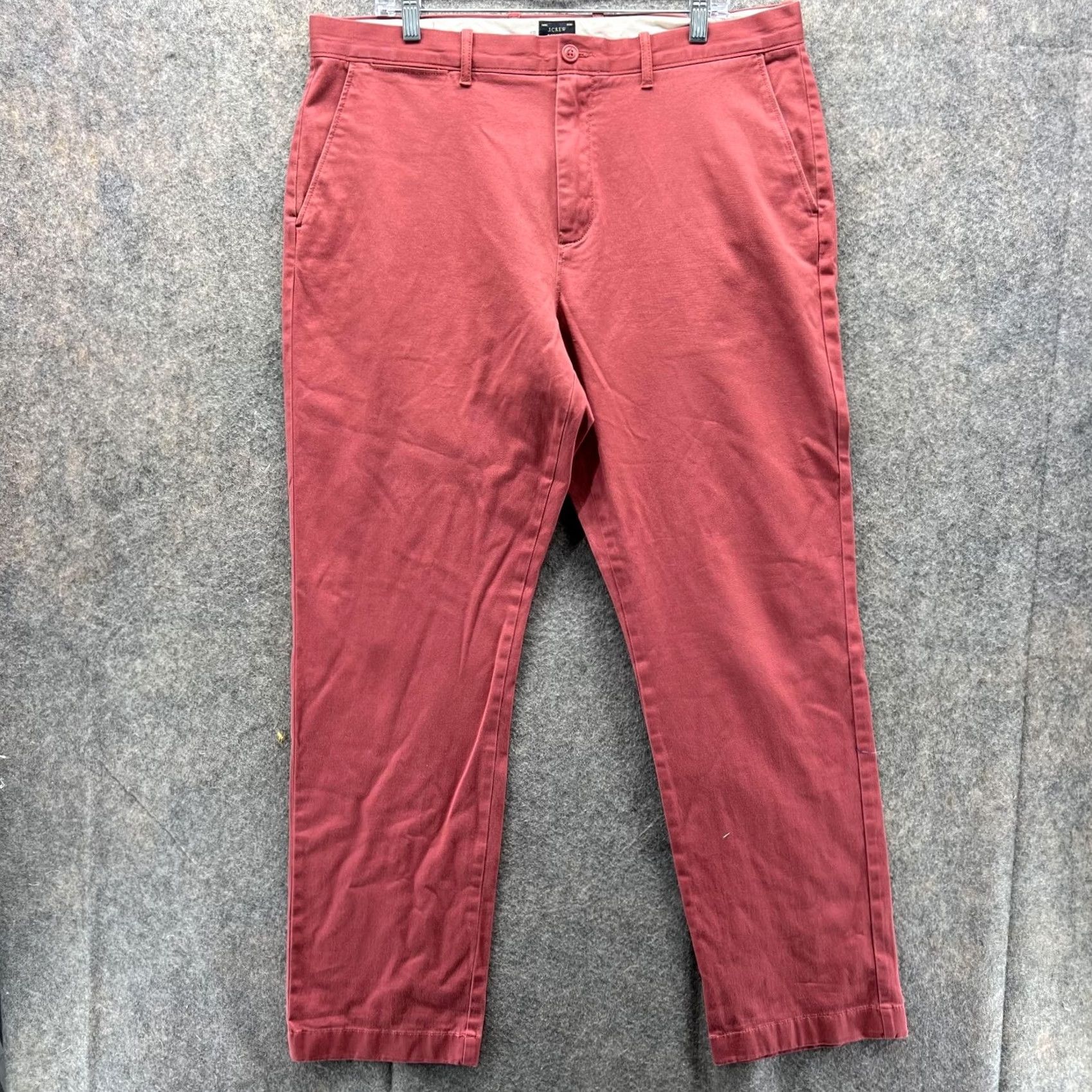 J.Crew J.CREW Pants Men 36x32 Chino Flat Front Stretch Cotton Pink Casual Regular Size US 36 / EU 52 - 2 Thumbnail