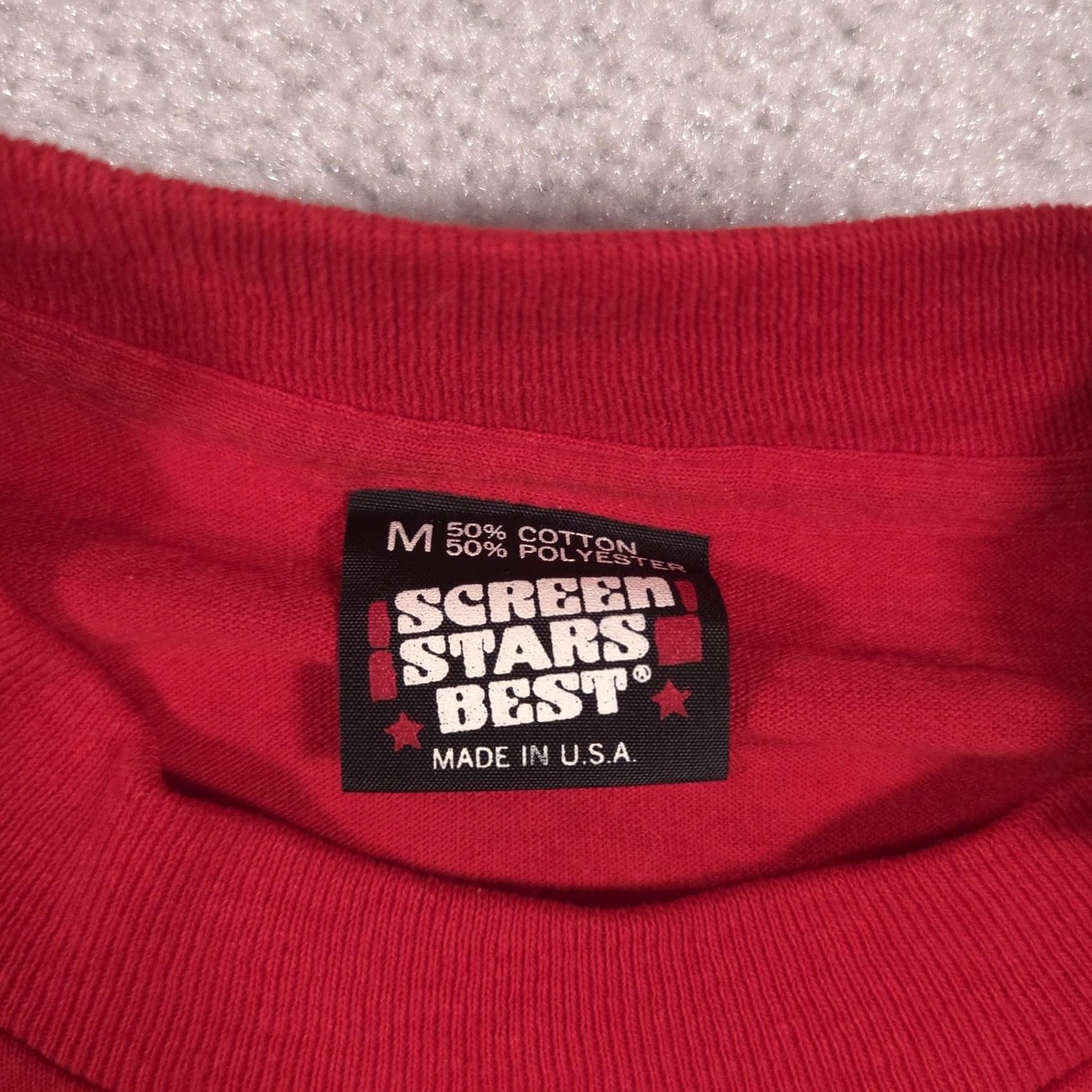 Vintage VINTAGE Screen Stars Best Shirt Mens M Red Illinois Cardinal Violet Tee Size US M / EU 48-50 / 2 - 7 Thumbnail