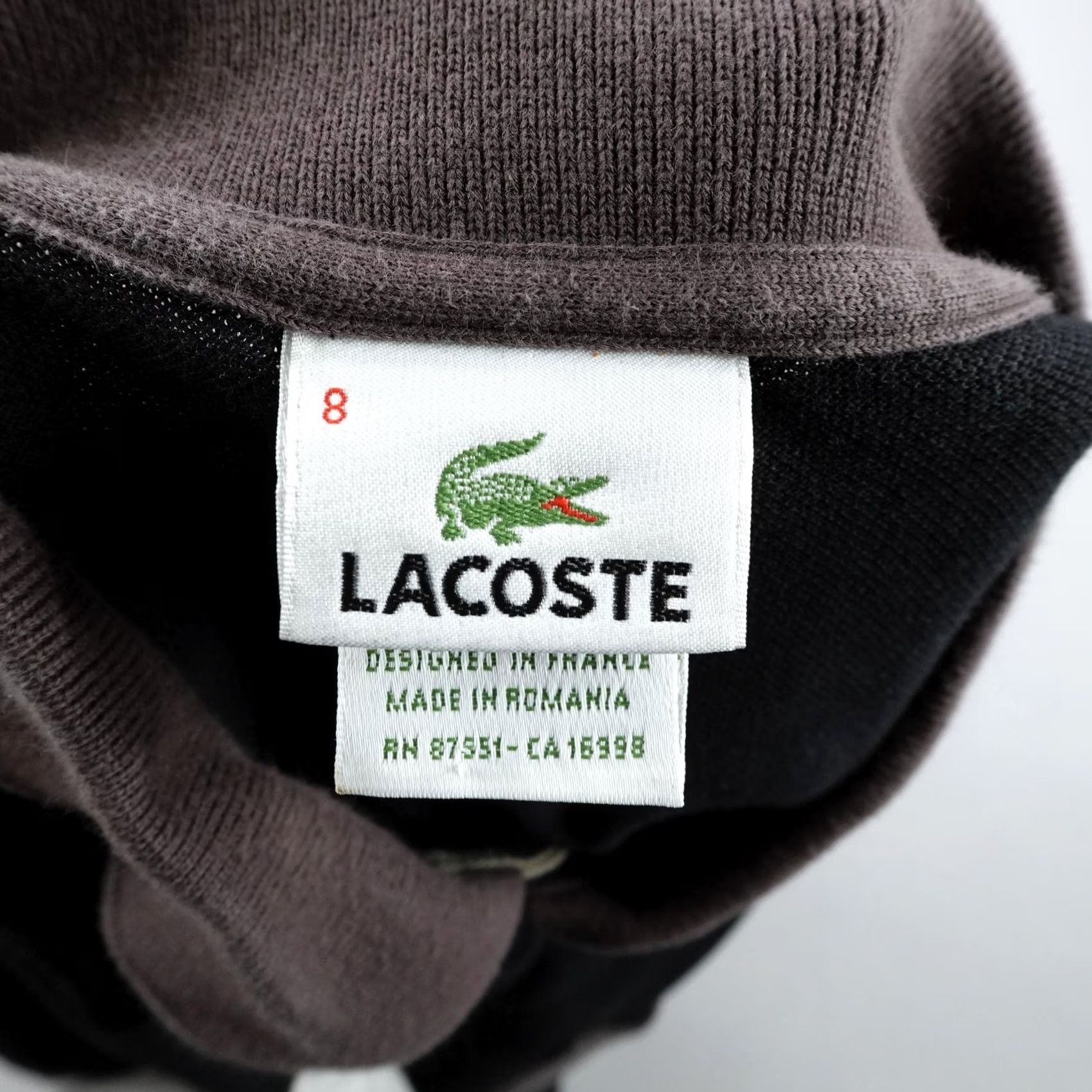 Lacoste Lacoste Polo Shirt Mens XL Black Gray Colorblock Long Sleeve Croc Logo Size US XL / EU 56 / 4 - 7 Thumbnail