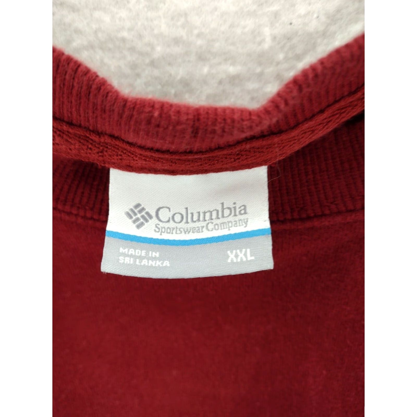 Vintage Columbia Fleece Sweater Mens 2XL Red Crew Neck Pullover Sweatshirt Casual Sports Wear Size US XXL / EU 58 / 5 - 3 Thumbnail