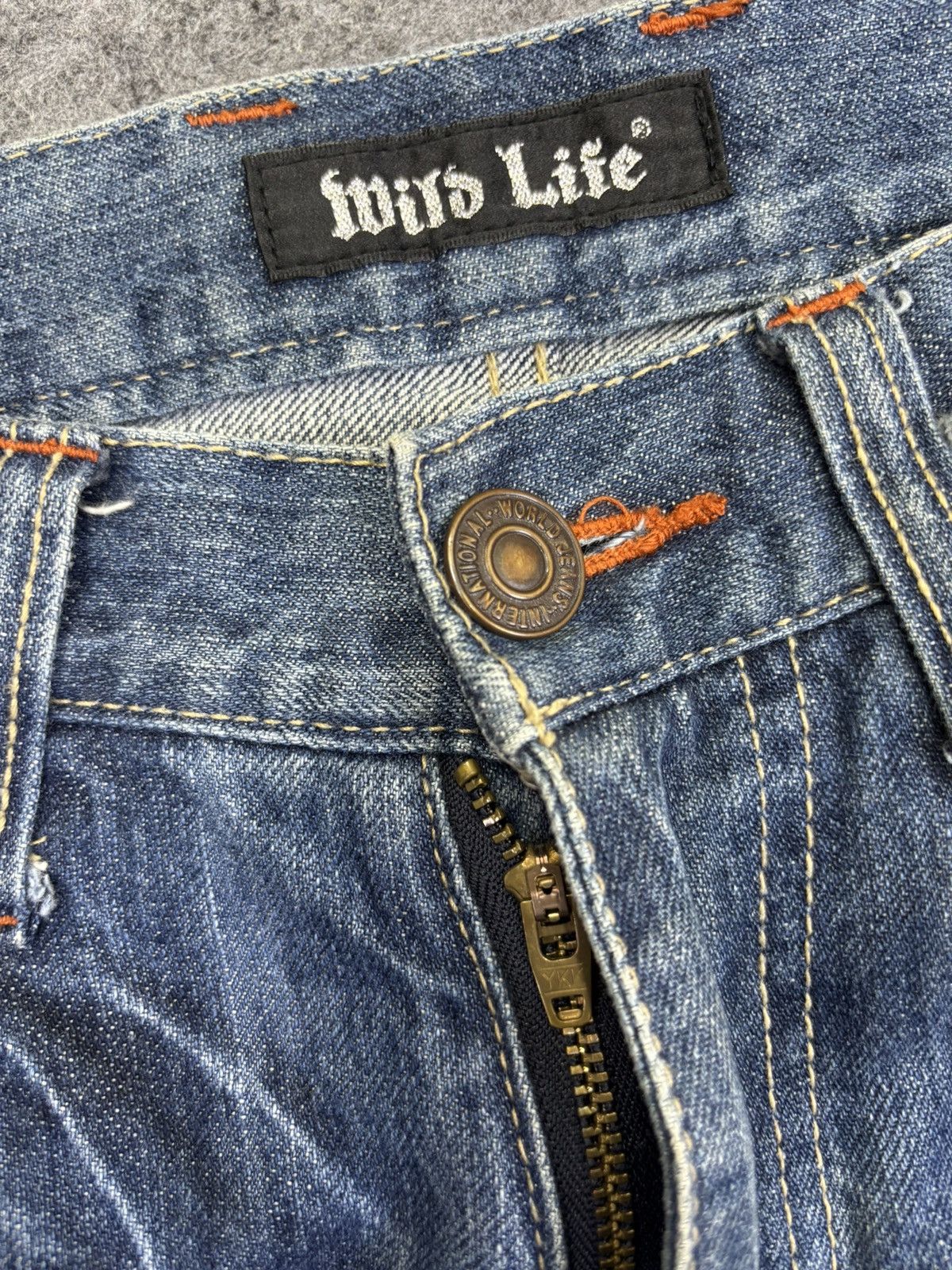 Japanese Brand 💥Flare💥Wild Life Painter Distressed Denim K37 Size US 32 / EU 48 - 11 Thumbnail