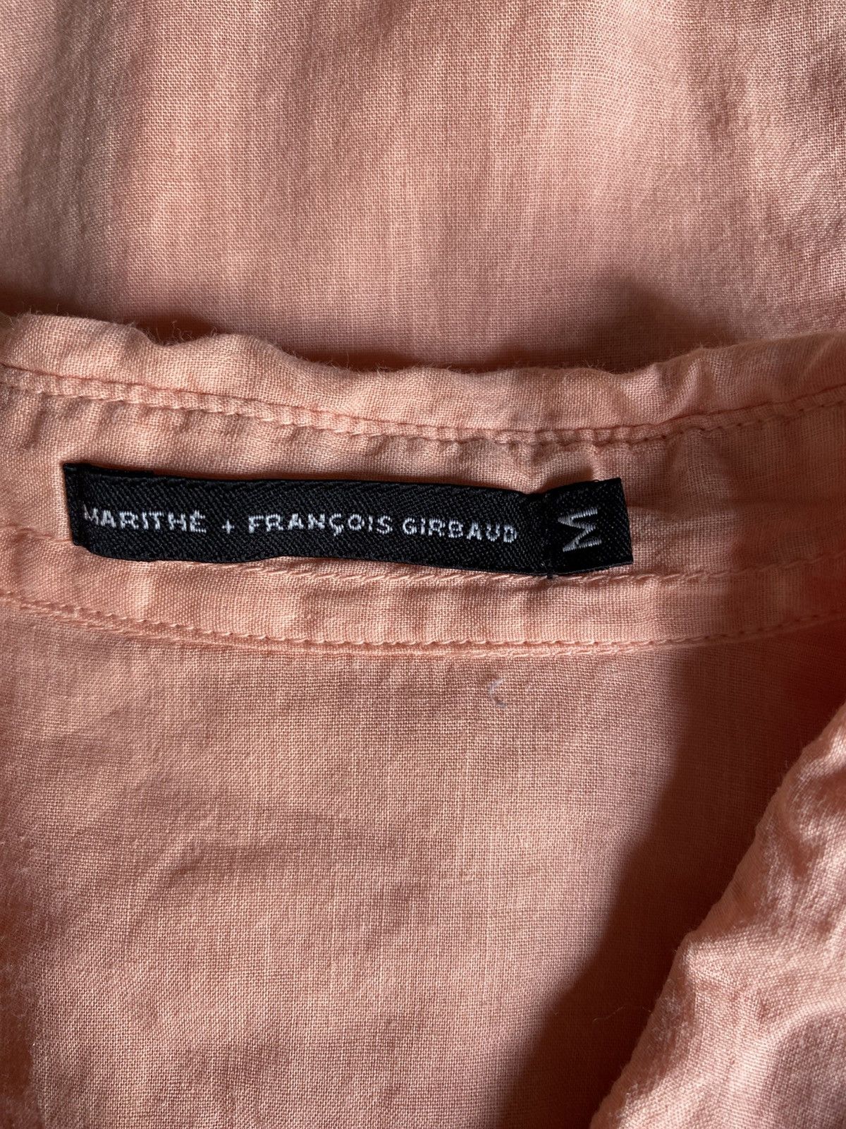 Marithe + Francois Girbaud MARITHE + FRANCOIS GIRBAUD Peach Ruffled Blouse Size M / US 6-8 / IT 42-44 - 3 Thumbnail