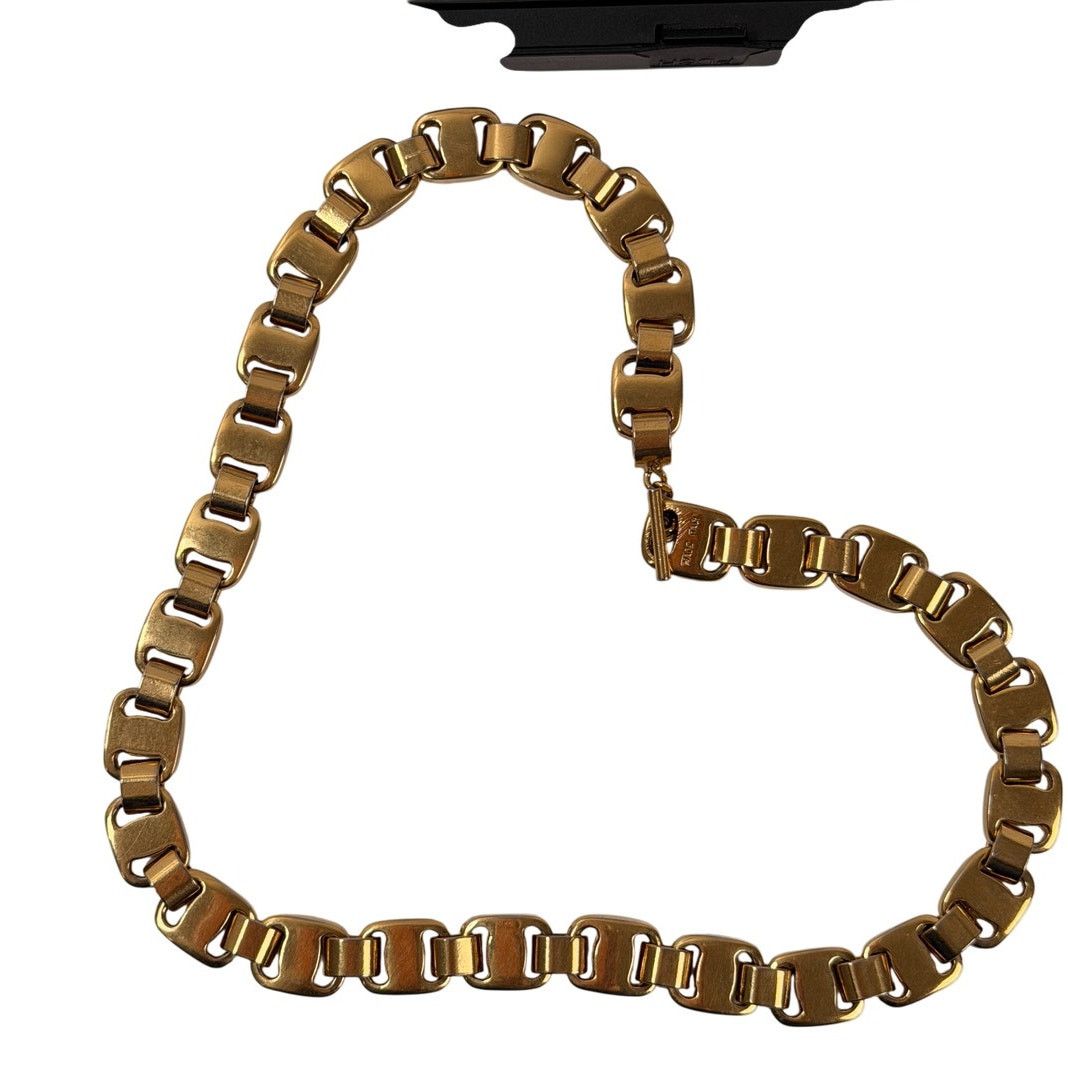 Salvatore Ferragamo Salvatore Ferragamo Gold Plated Chain Vintage Necklace Size ONE SIZE - 3 Thumbnail