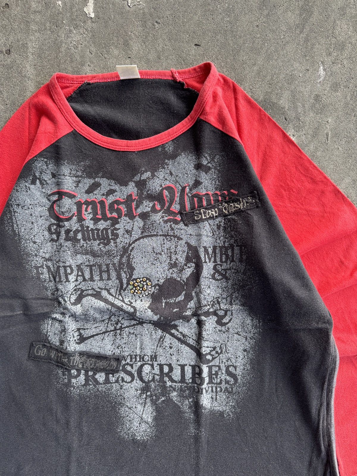 Japanese Brand Japanese Cornflake Skull and Poem LS Tshirt Size US XL / EU 56 / 4 - 3 Thumbnail