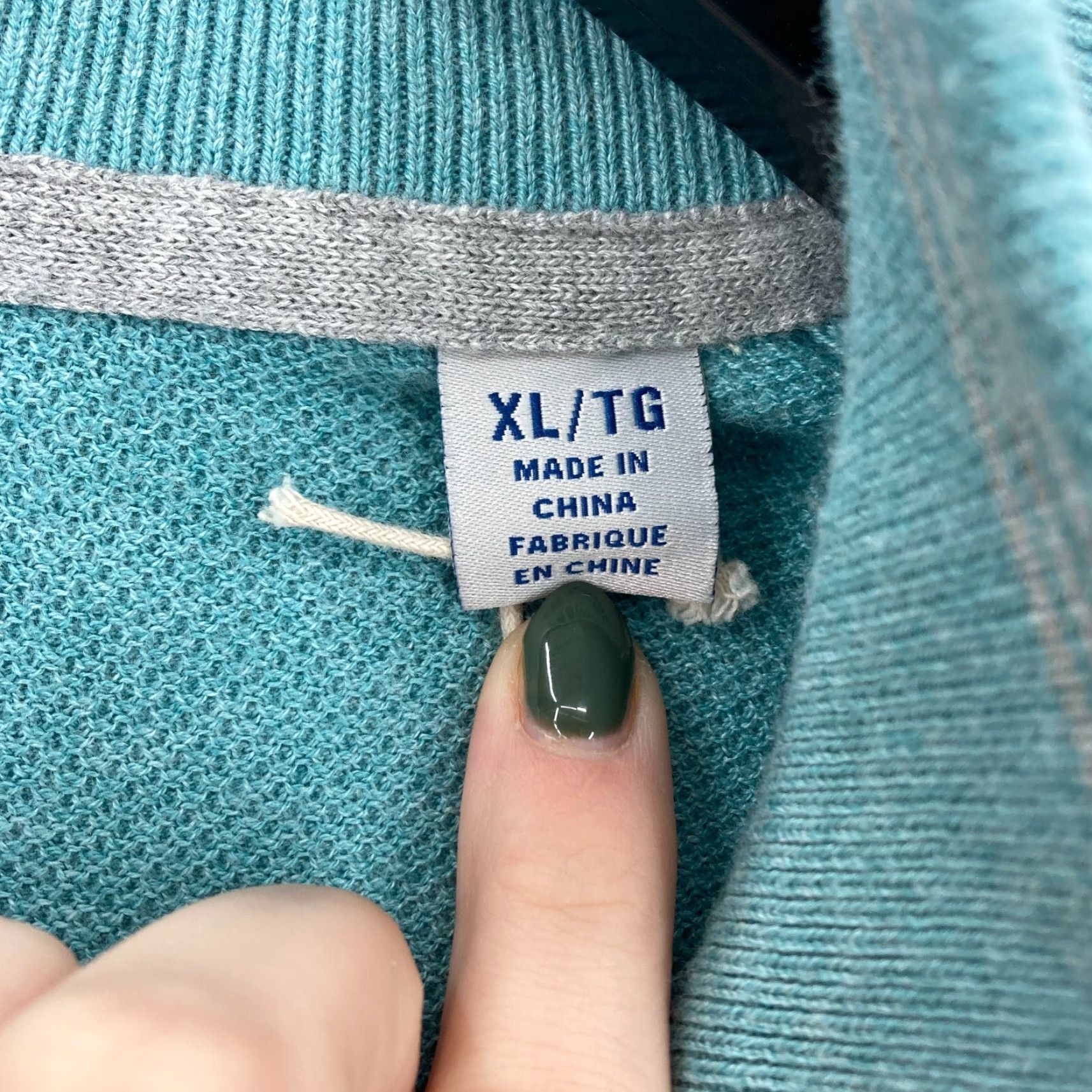 Tommy Bahama Tommy Bahama Island Zone Quarter Zip Sweatshirt Mens XL Blue Preppy Mock Neck Pullover Warm All Seasons Vintage: No Size US XL / EU 56 / 4 - 5 Thumbnail