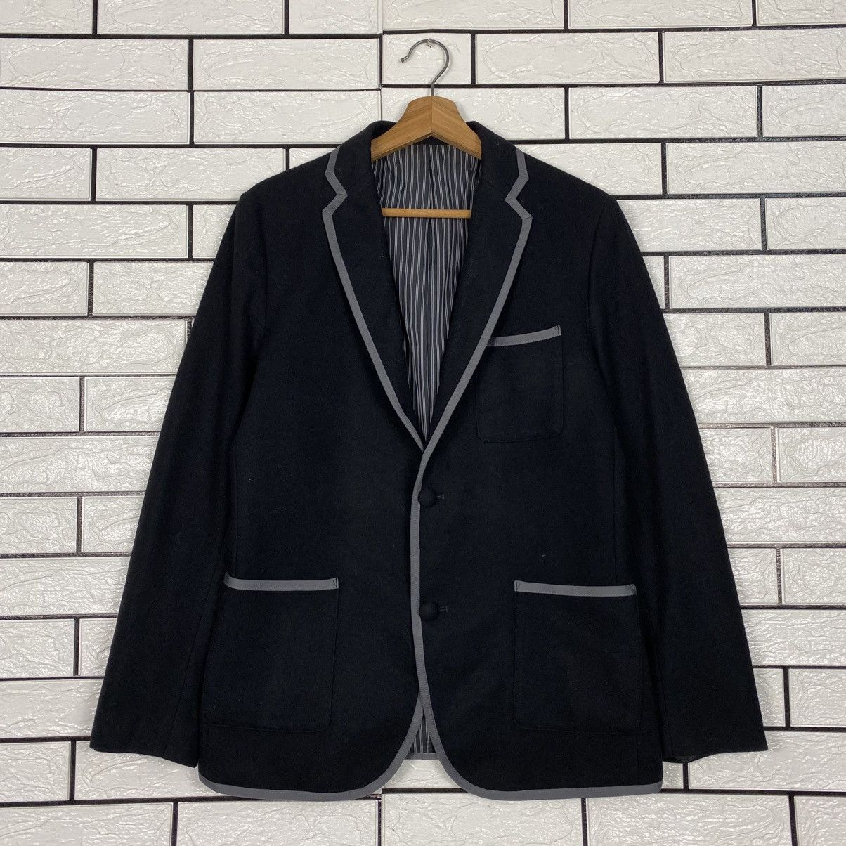 Fred Perry 📌Vintage Chore Button Jacket Fred Perry Striped Lining Size US L / EU 52-54 / 3 - 2 Thumbnail