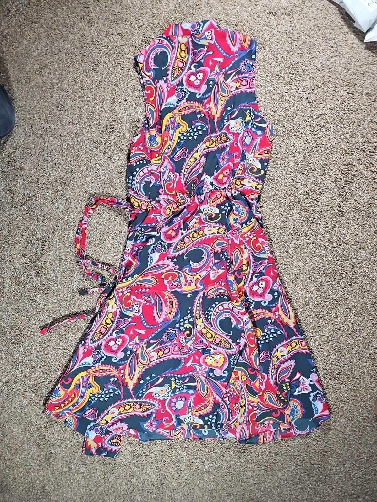 Other Anne Klein Sz 12 Paisley Dress Size XL / US 12-14 / IT 48-50 - 5 Thumbnail