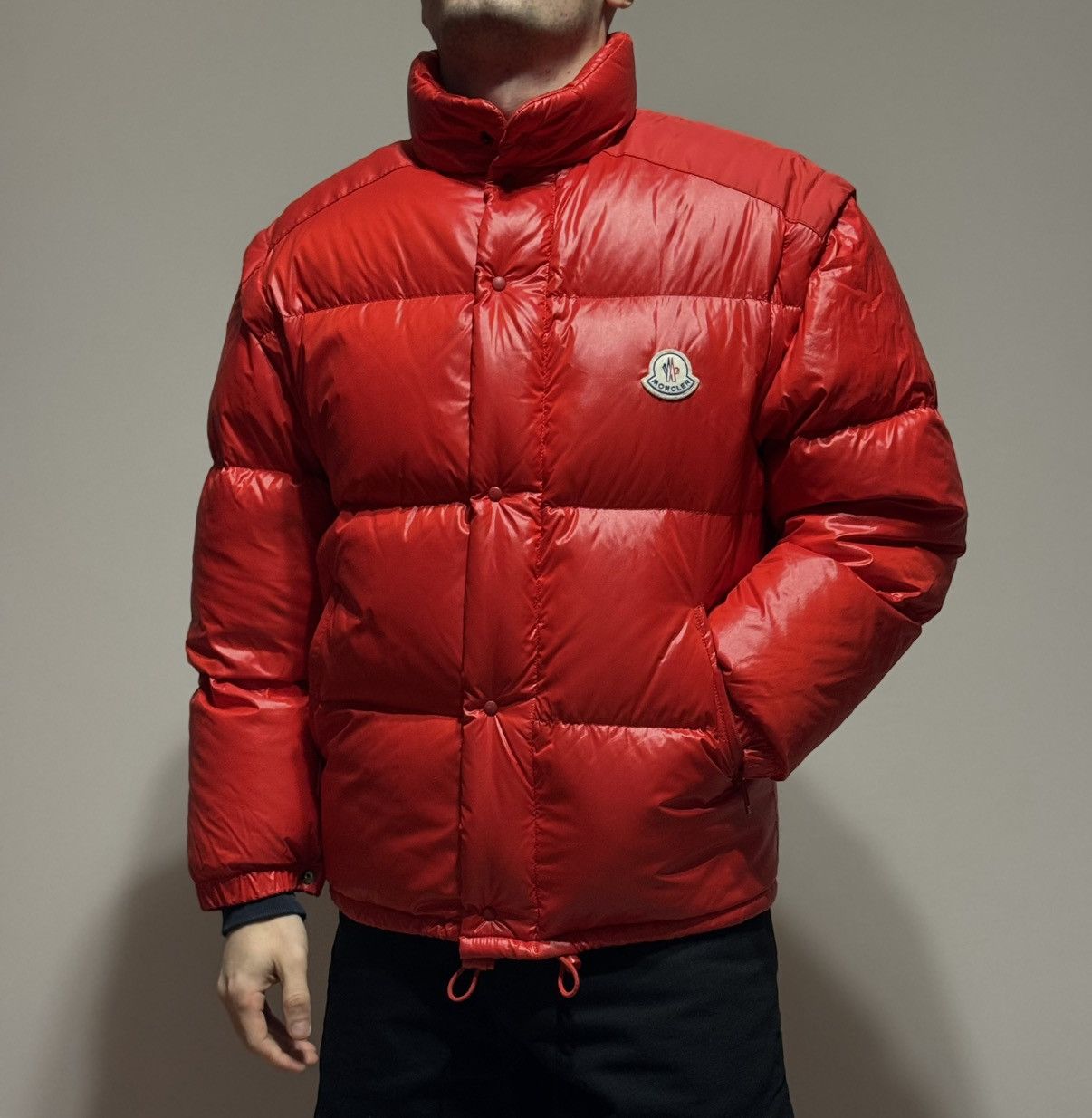 Moncler Rare Moncler Grenoble Red Down Vest Puffer Jacket Size L / US 10 / IT 46 - 21 Thumbnail