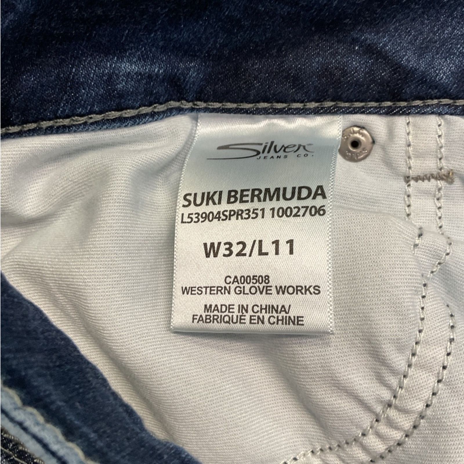 Silver Jeans Co. Women’s Silver Jean Shorts Blue Wash Size 32" / US 10 / IT 46 - 7 Thumbnail
