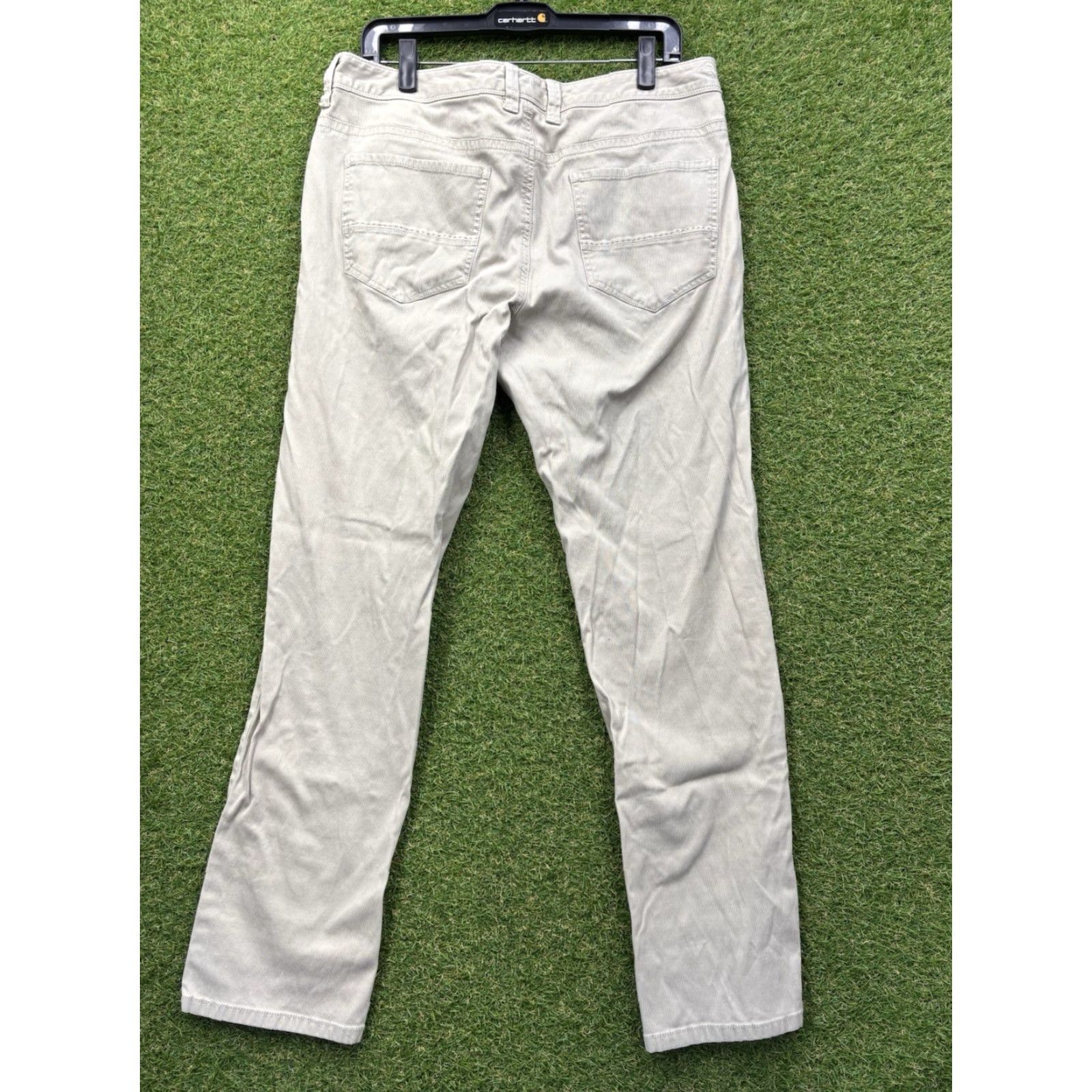 Tommy Bahama VINTAGE Tommy Bahama Pants Mens 35x32 Beige Khaki Santiago Beach Relaxed Casual T115575 Size US 35 - 7 Thumbnail