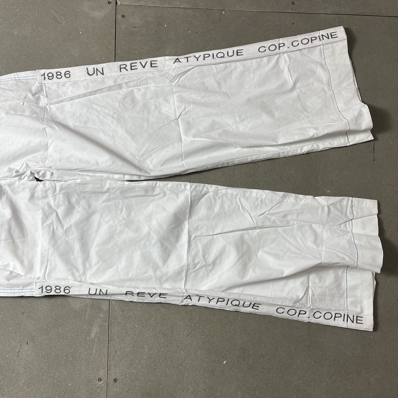 Cop Copine Cop Copine White & Blue Stitch Pant Size 30" / US 8 / IT 44 - 6 Thumbnail
