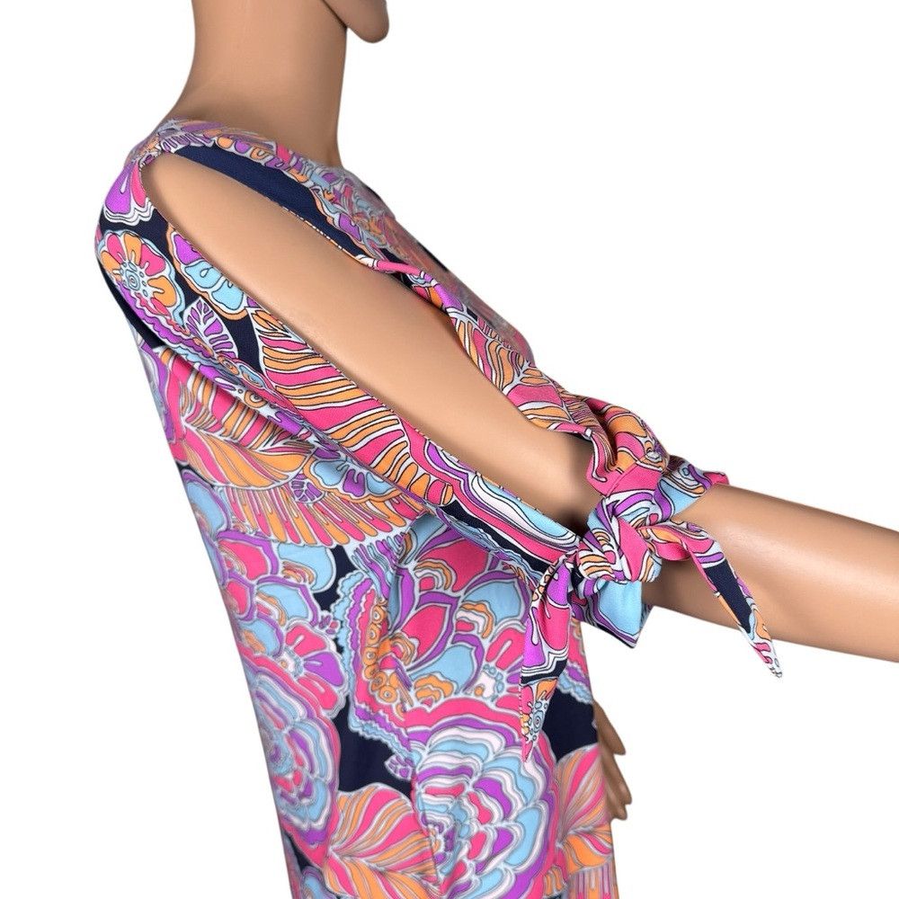Trina Turk NWT New $178 Trina Turk Vinet Tie Sleeve Mini Dress Size S Size S / US 4 / IT 40 - 4 Thumbnail