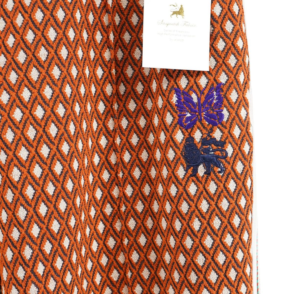 Needles Sweat Pants Jacquard zip track Orange Size US 31 - 2 Thumbnail