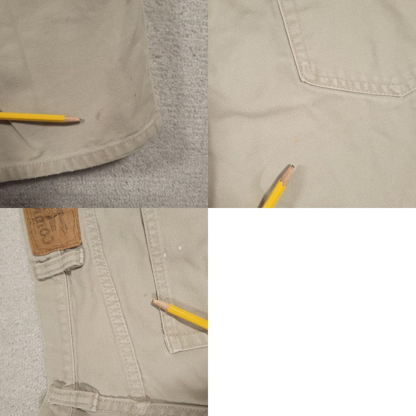 Vintage Columbia Pants Mens 36x32 Beige Cotton Canvas 5 Pocket Hiking Workwear Pants Size US 36 / EU 52 - 10 Thumbnail