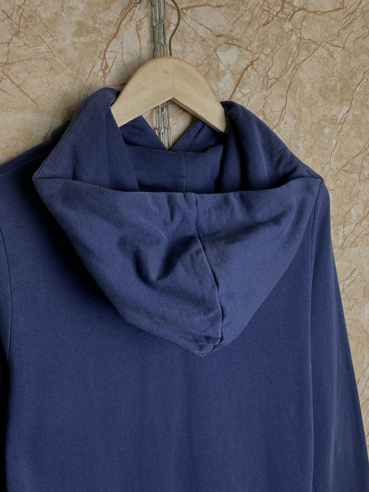 CLOSED Closed Slim Fit Basic Dark Blue Hoodie Avant Garde Size US M / EU 48-50 / 2 - 6 Thumbnail