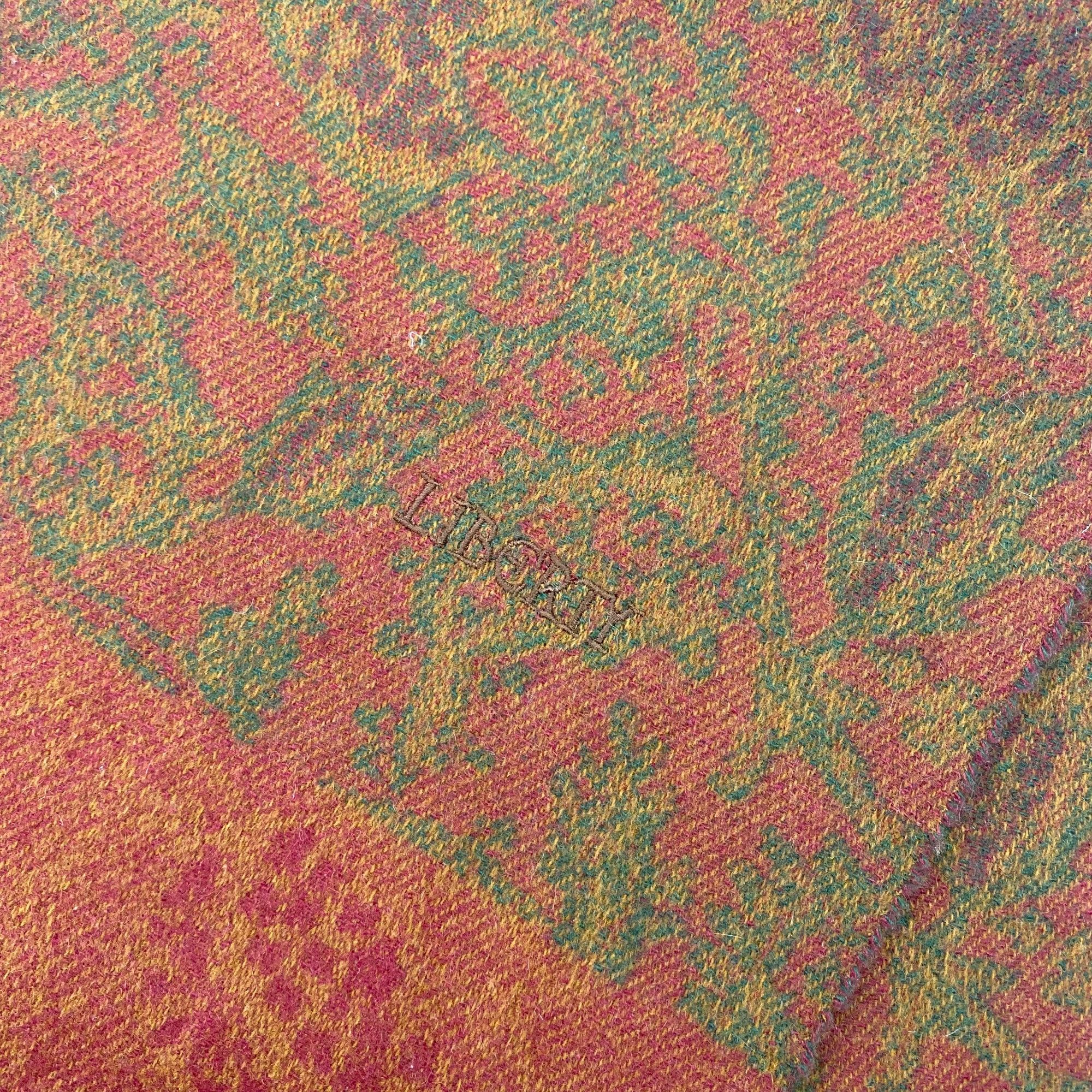 Liberty London Vintage Liberty London Scarf Muffler Wool Cashmere Scarves Size ONE SIZE - 4 Thumbnail