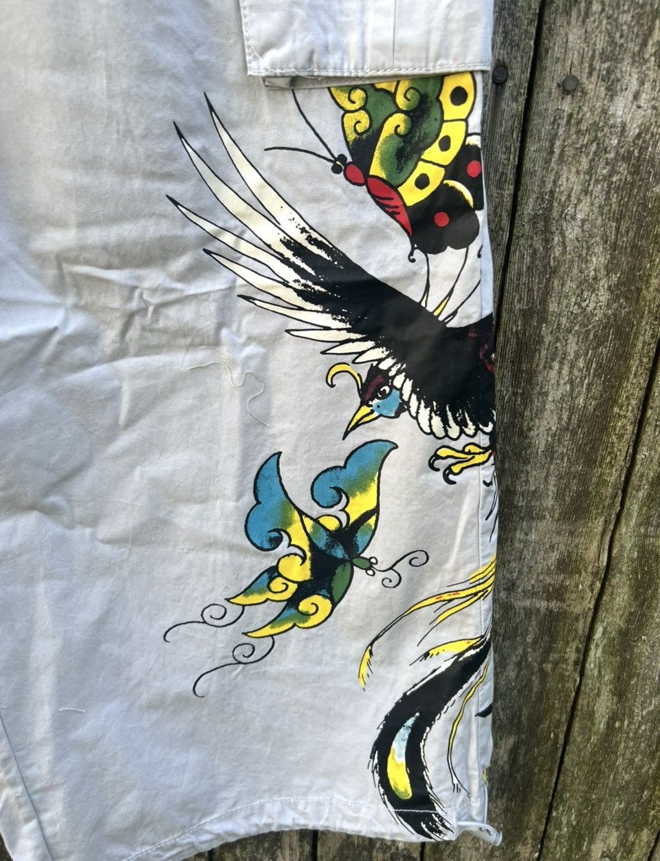 Ed Hardy Authentic Ed Hardy Lightweight Butterfly Cargo Pants L Size 36" / US 14 / IT 50 - 10 Thumbnail