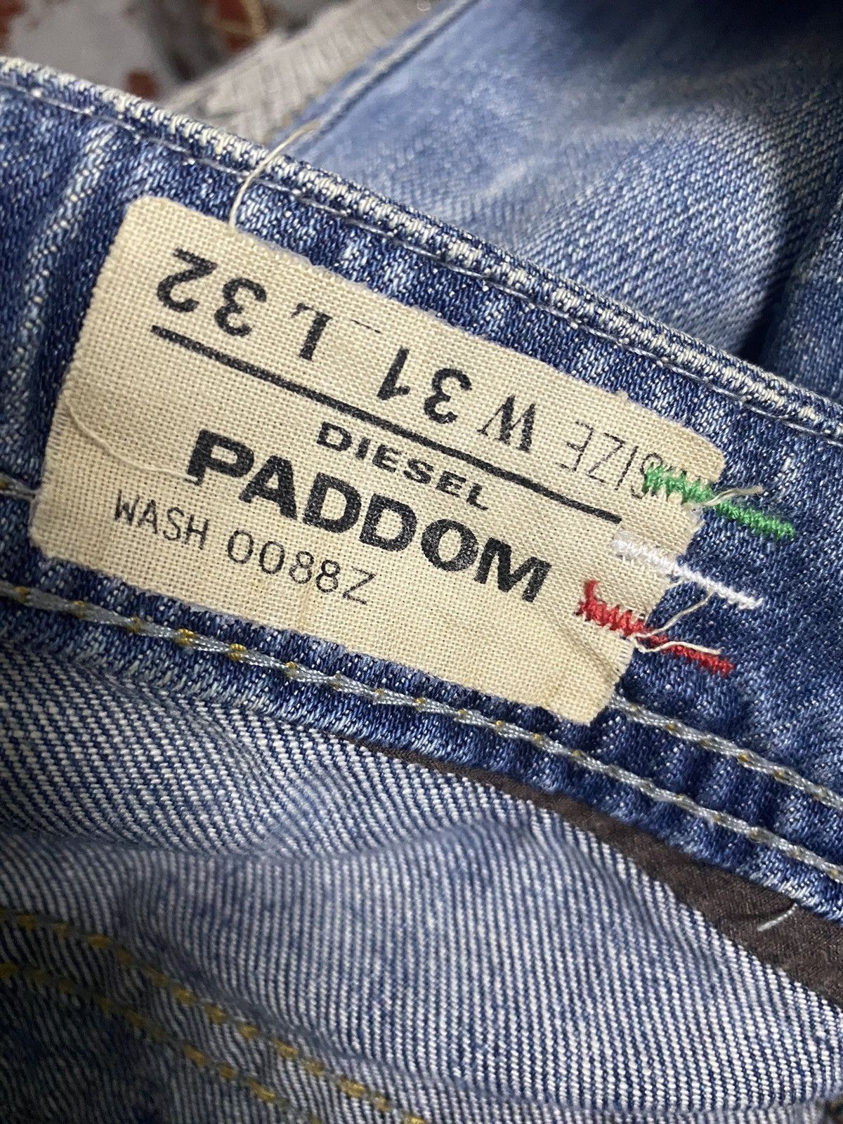 Diesel Vintage Diesel Industry Paddom Distressed Denim Jeans Size US 34 / EU 50 - 13 Thumbnail