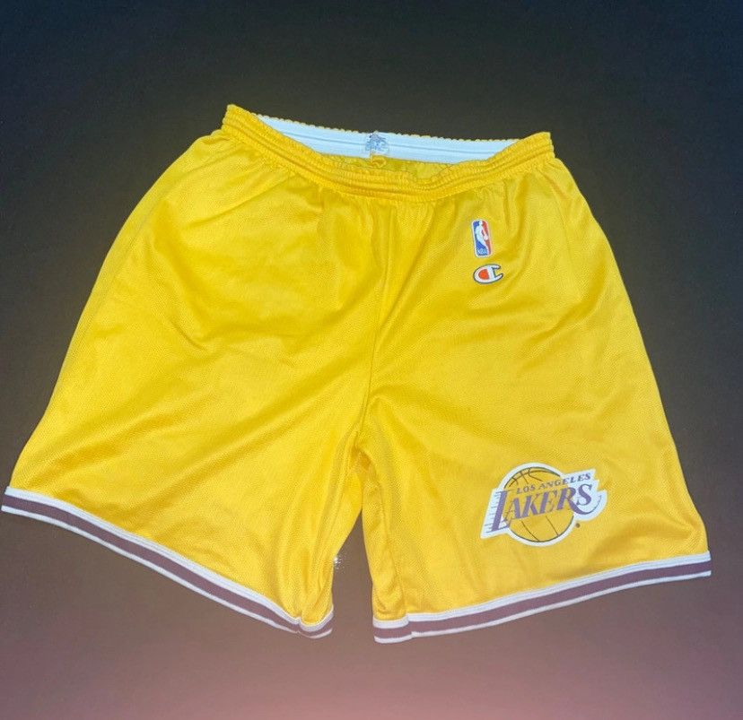 image of Champion x L A Lakers L. A Lakers Short in Yellow, Men's (Size 36)