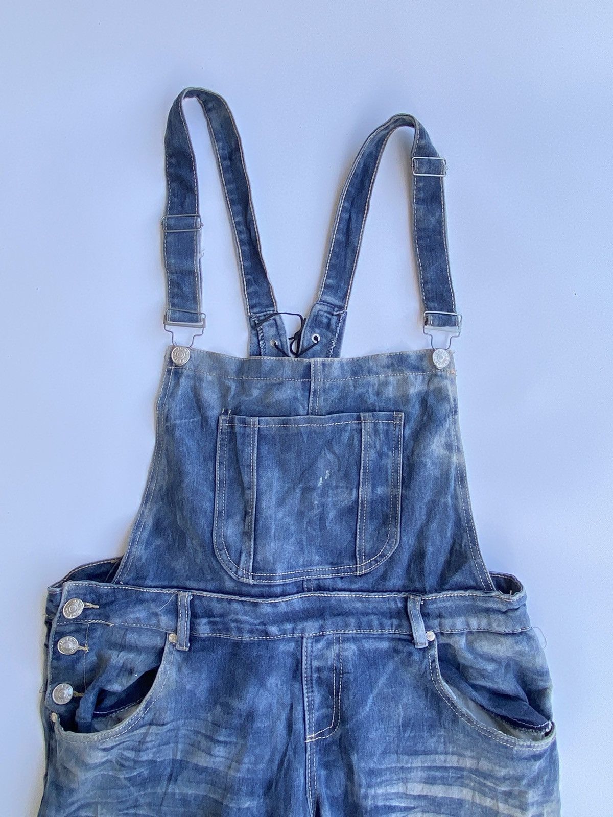 Other Vintage Blue Denim Dungarees Pocket Pullover Jumper Size S Size 27" / US 4 / IT 40 - 4 Thumbnail