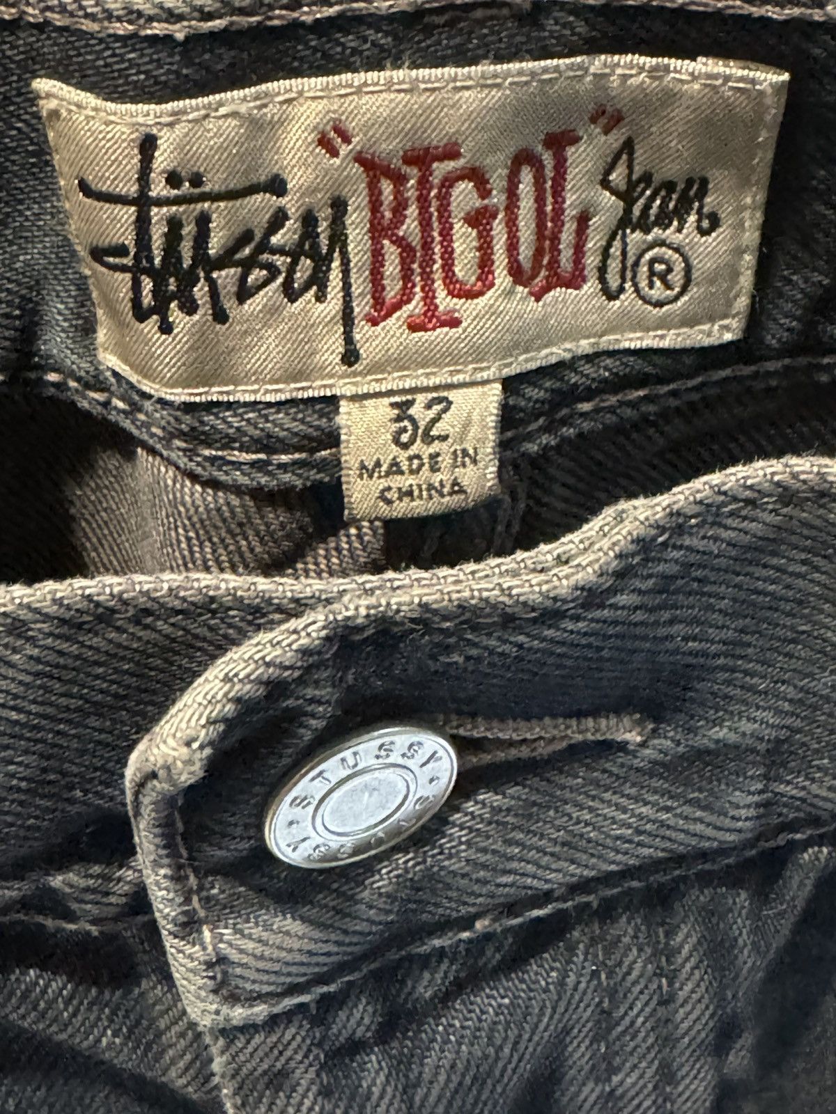 Stussy Stussy Vintage Dirty Blue Wash Big Ol’ Denim Baggy Wide Pant Size US 32 / EU 48 - 5 Thumbnail