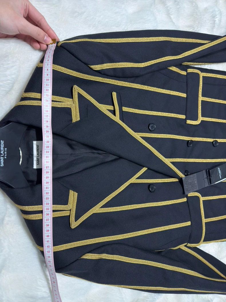Yves Saint Laurent saint laurent Black gold embroidery suit 2501-Nextarrow Size 50R - 7 Thumbnail