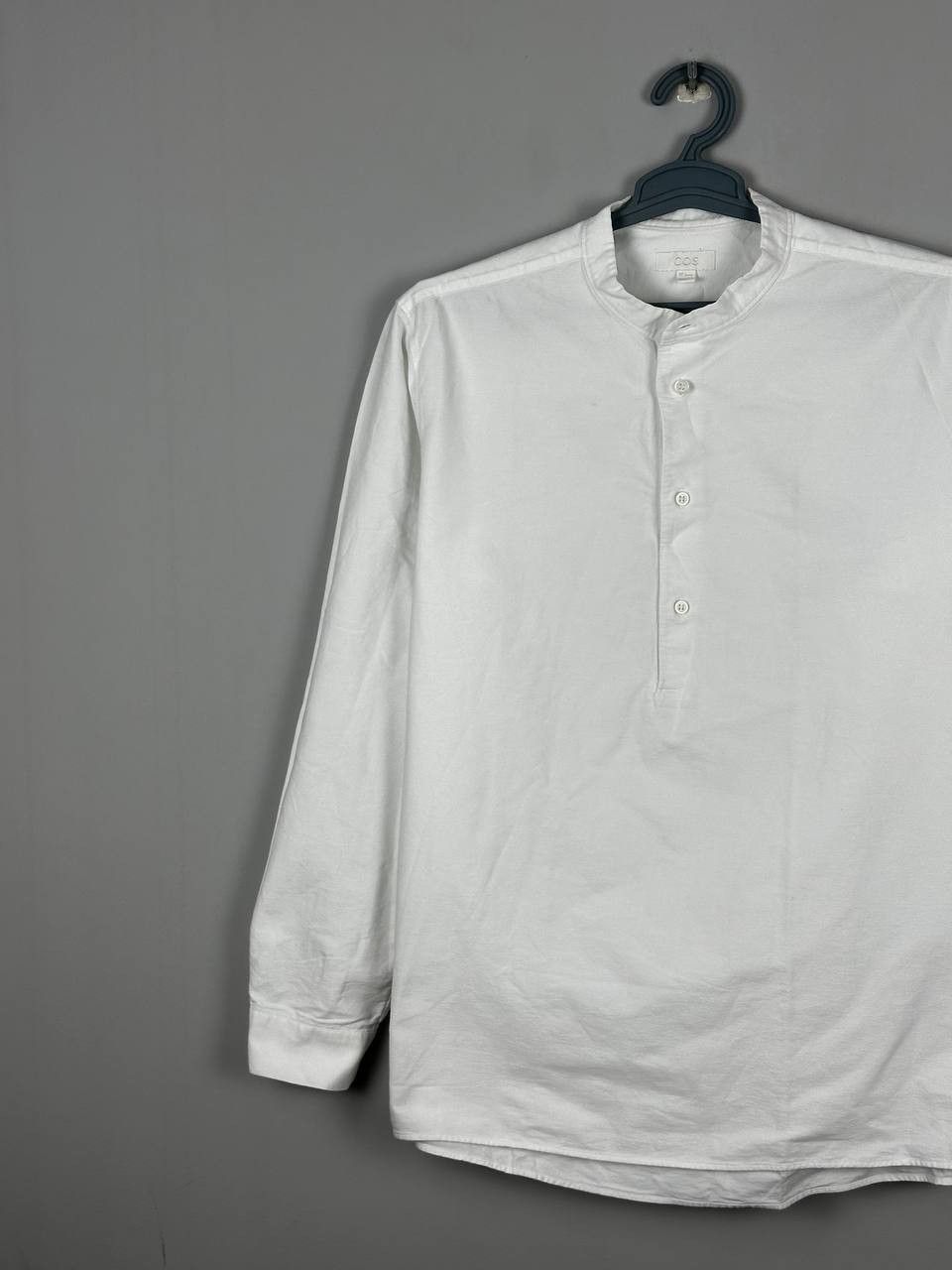 Cos COS Luxury White Oxford Shirt Scandinavian Collar Size US L / EU 52-54 / 3 - 2 Thumbnail