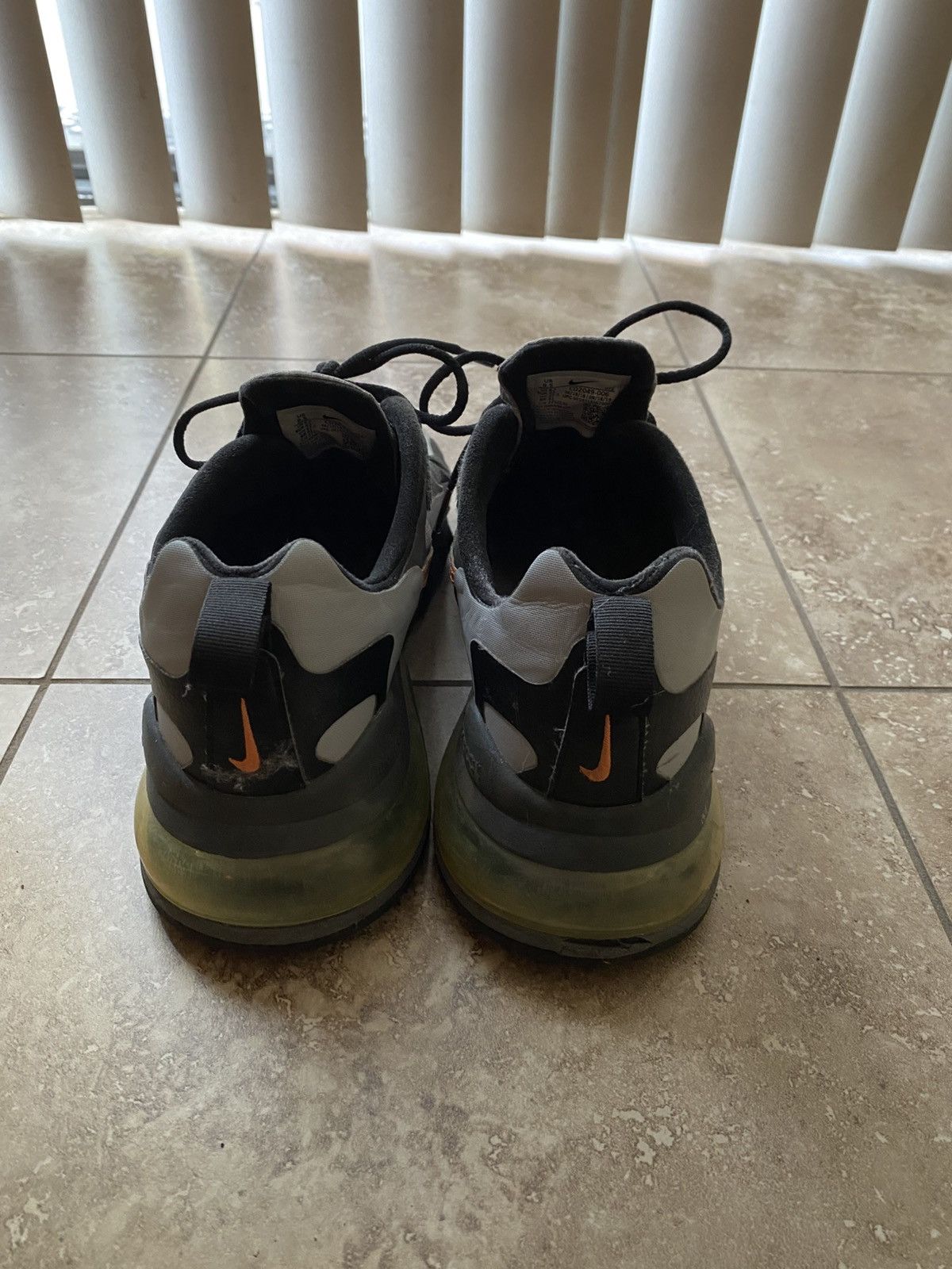 Nike Nike Air Max 70 React - Grey & Orange / Size 9.5 Men Size US 9.5 / EU 42-43 - 5 Thumbnail