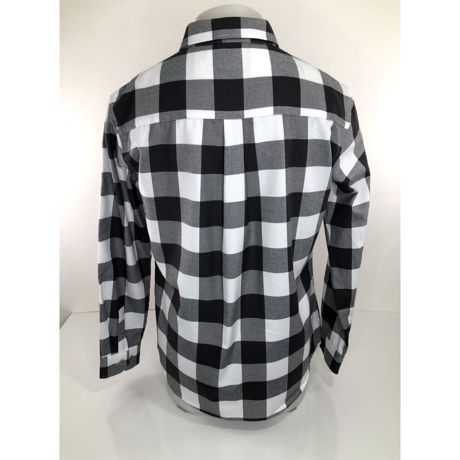 Vintage Dixxon Plaid Shirt - DIXXON FLANNEL COMPANY - Pinnacle - Women's XL Gray / White Button-Up Shirt - Plaid, Flannel, EXCELLENT Size XL / US 12-14 / IT 48-50 - 3 Thumbnail