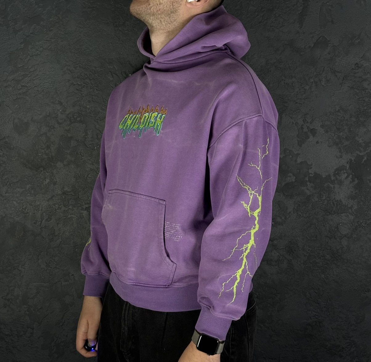 CHILDS Childish Robs Motors 1995 Purple Hoodie Big Logo Y2K Racing Size US S / EU 44-46 / 1 - 5 Thumbnail