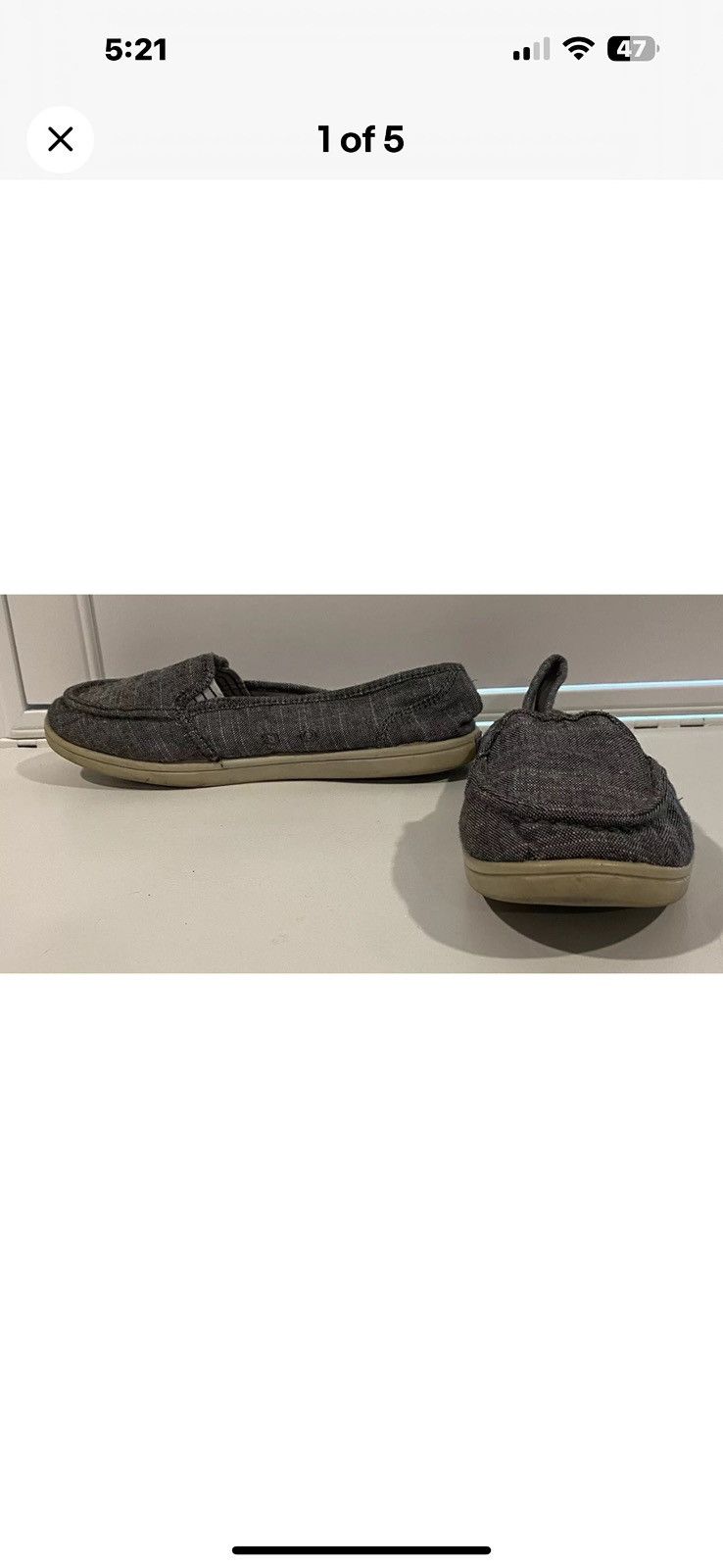 Other Black & White Tweed Look Slip On Flat Shoes Size US 6.5 / IT 36.5 - 1 Thumbnail