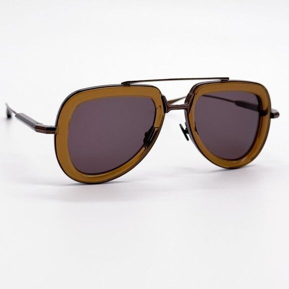 Valentino NEW VALENTINO SUNGLASSES VLS-129D BROWN MEN AVIATOR EYEWEAR Size ONE SIZE - 3 Thumbnail