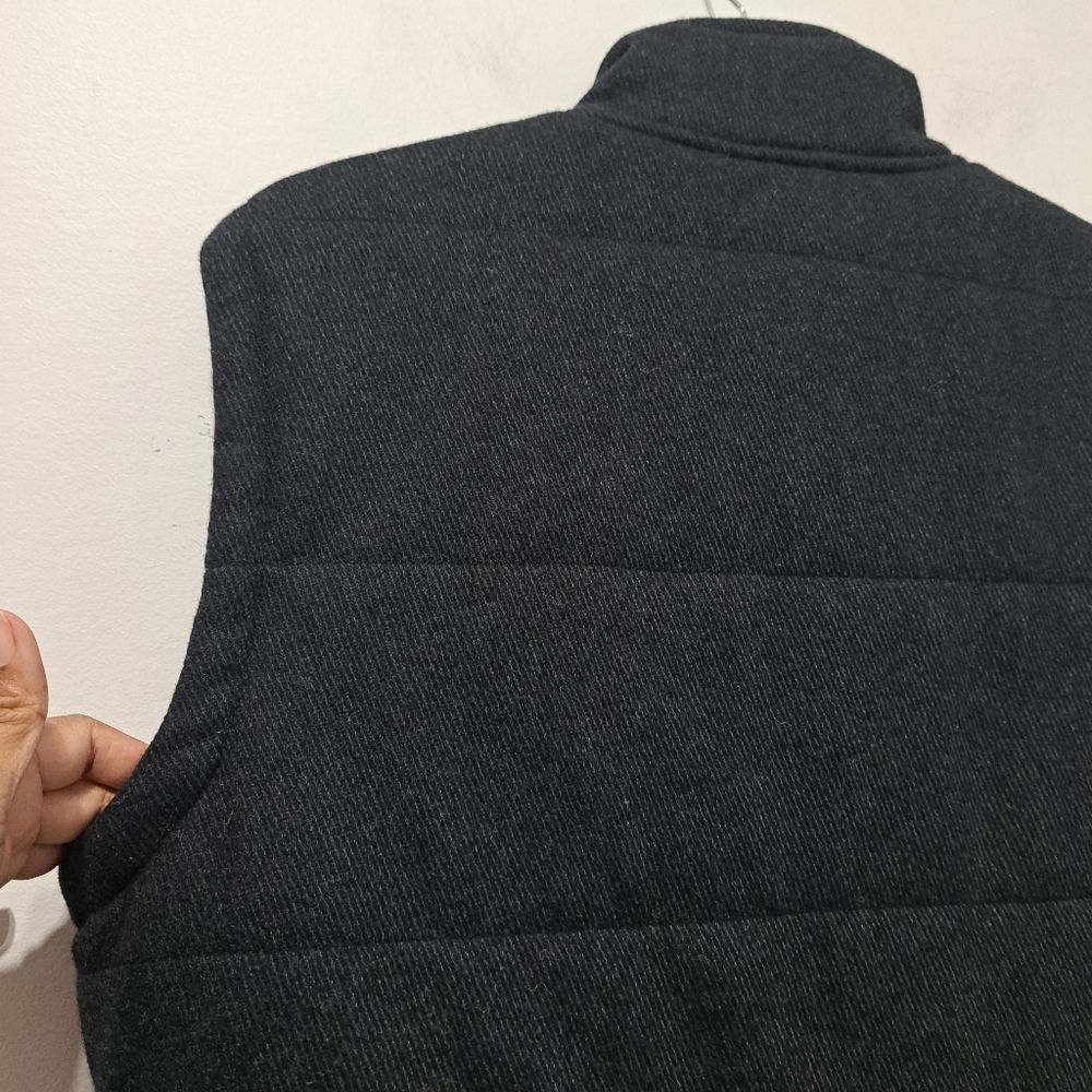 Kane & Unke Kane & Unke Quilted Puffer Mens Preppy Wool Vest Snap Button Large Dark Navy Size US L / EU 52-54 / 3 - 16 Thumbnail