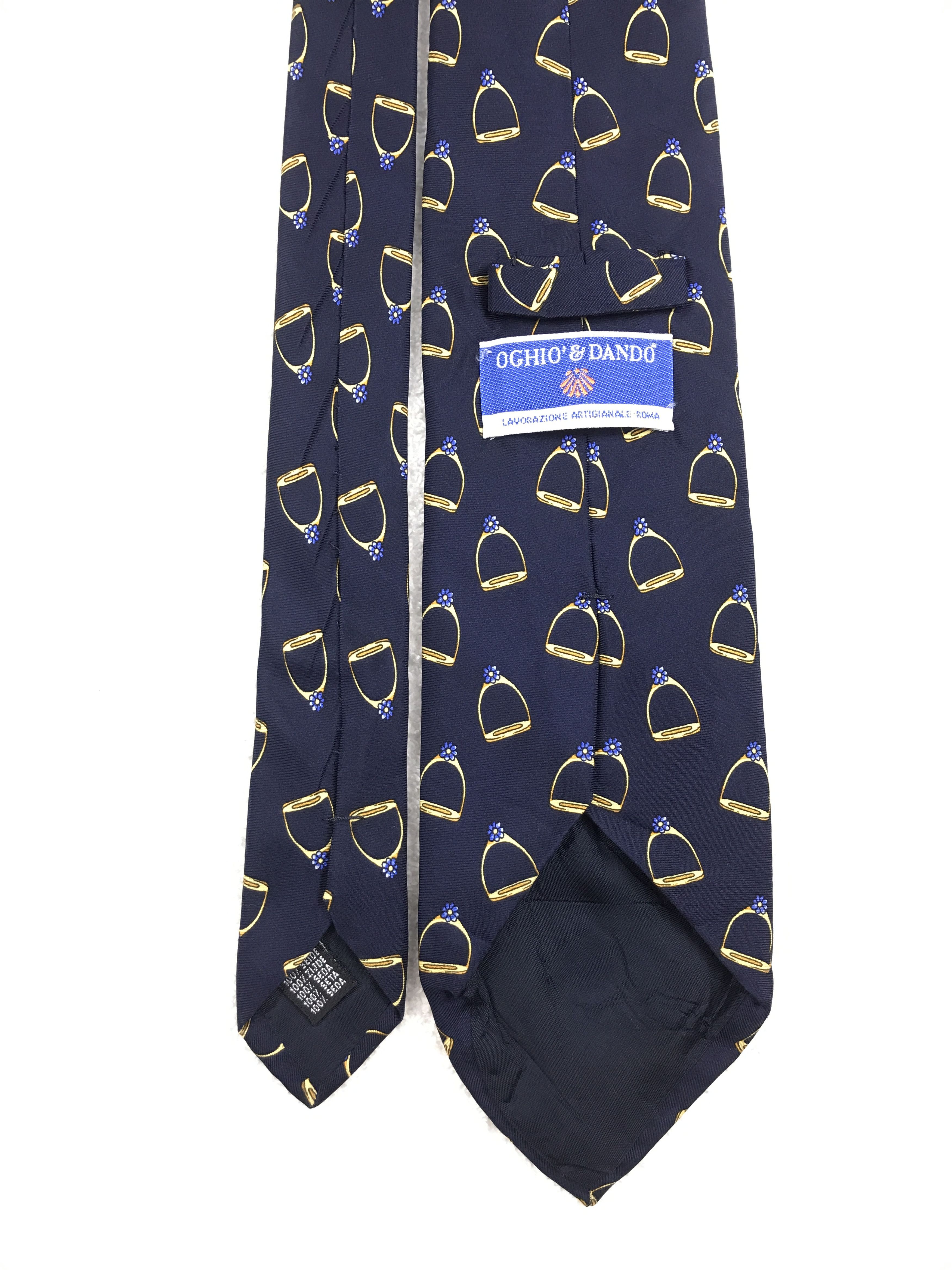 Designer × Vintage Vintage Oghio & Dando Silk Necktie Size ONE SIZE - 4 Thumbnail