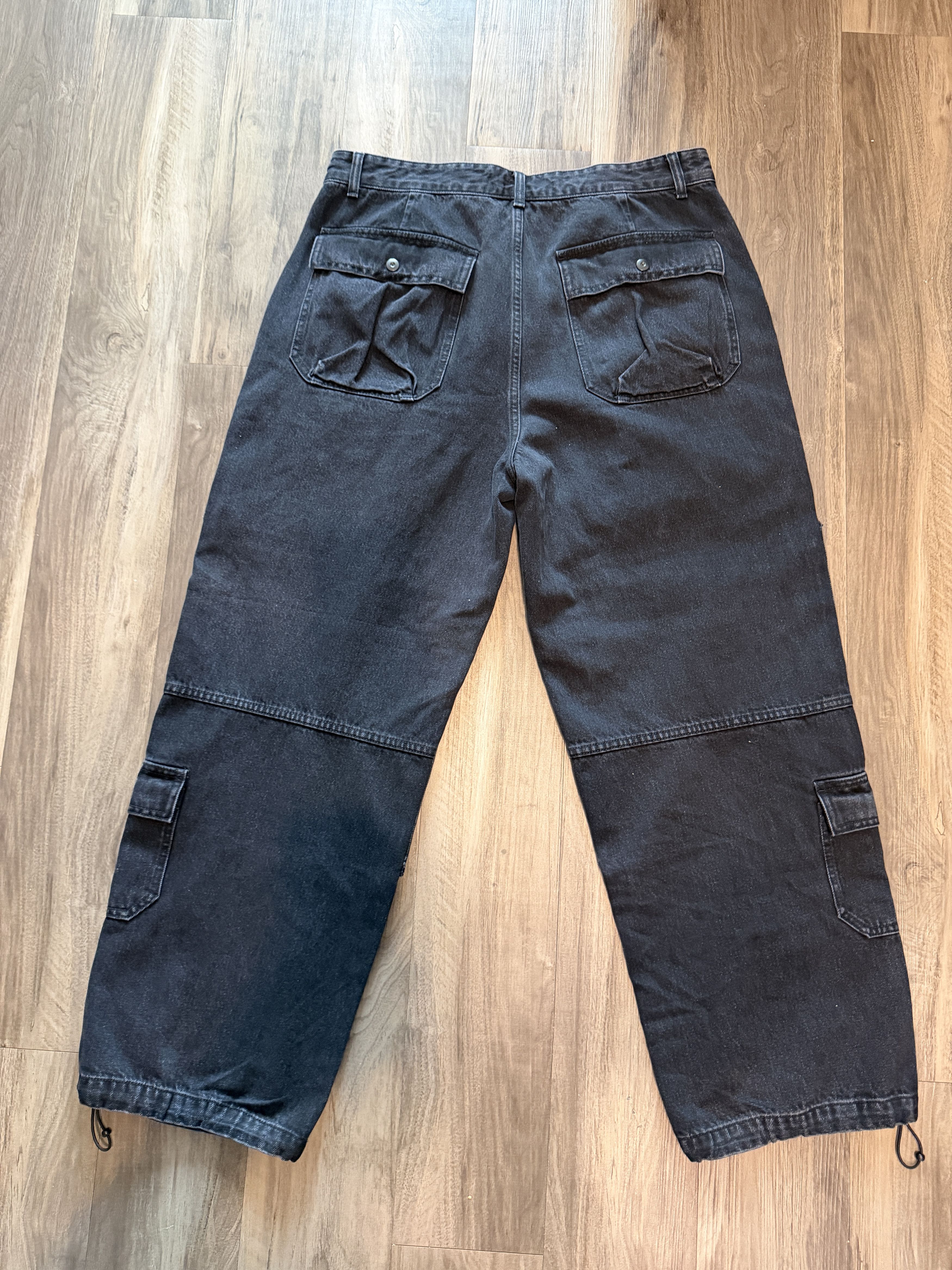 Supreme × Yohji Yamamoto Supreme x Y's Denim Utility Cargo Pant Jeans Black Size US 34 / EU 50 - 2 Thumbnail