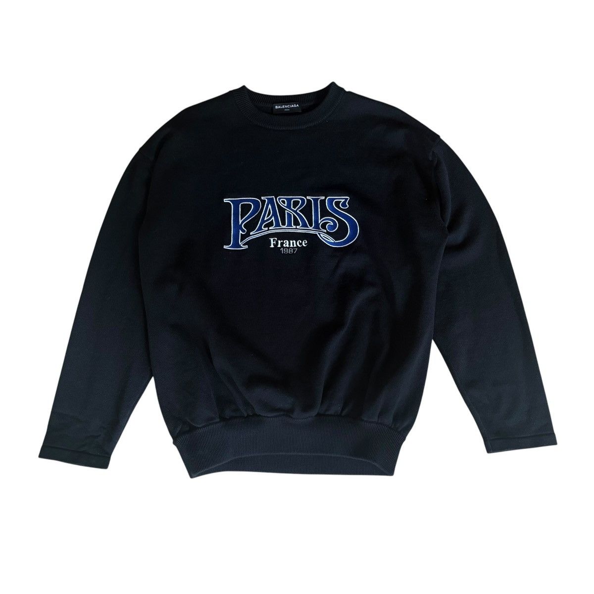 Balenciaga 2017 Balenciaga Paris France 1987 Hemmed Sweater Size US M / EU 48-50 / 2 - 1 Thumbnail