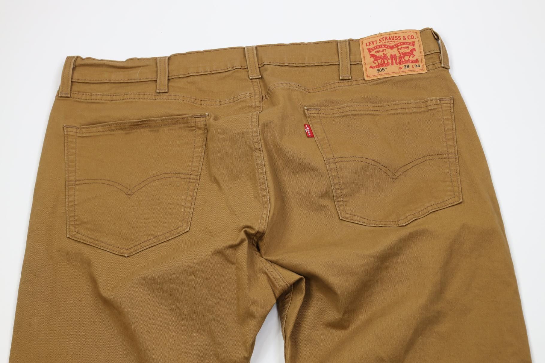 Levi's Vintage Y2K Levis 505 Stretch Regular Straight Leg Jeans Size US 38 / EU 54 - 9 Thumbnail