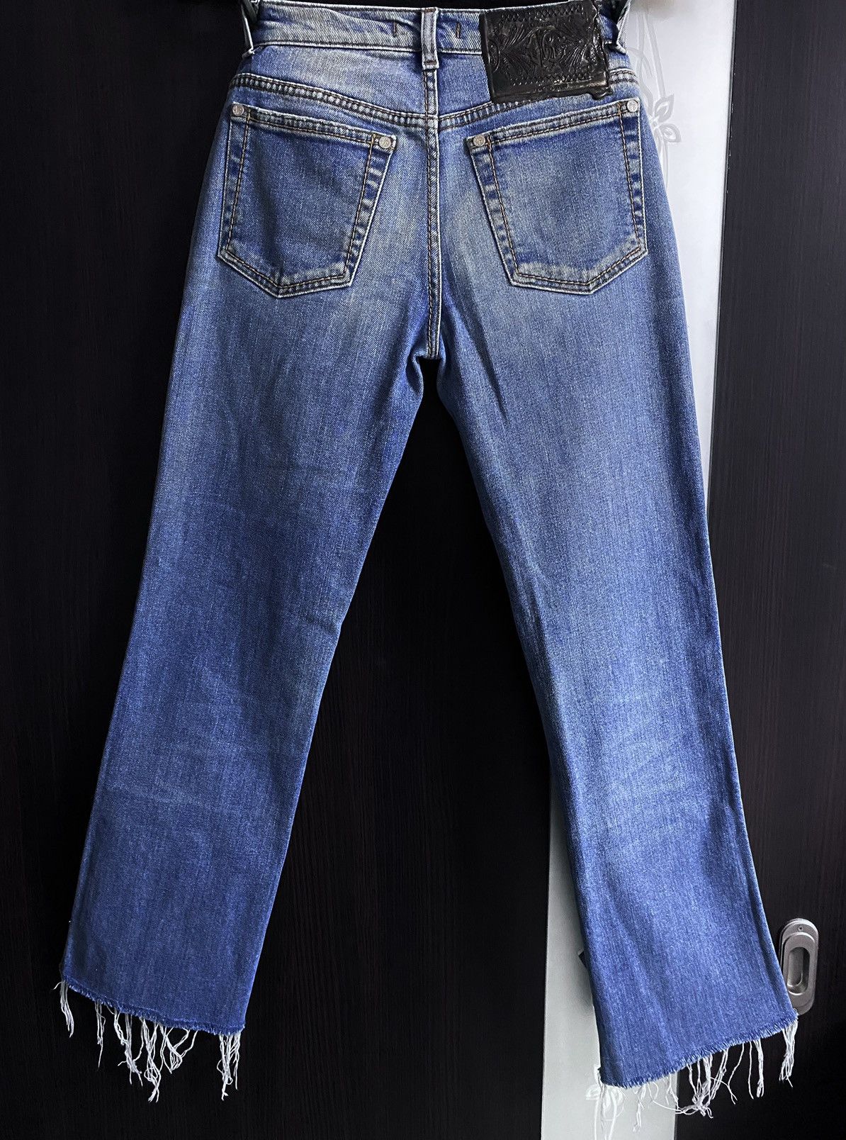 Roberto Cavalli Roberto Cavalli Washed Torn Fringed Distressed Jeans Denim Size 27" / US 4 / IT 40 - 3 Thumbnail