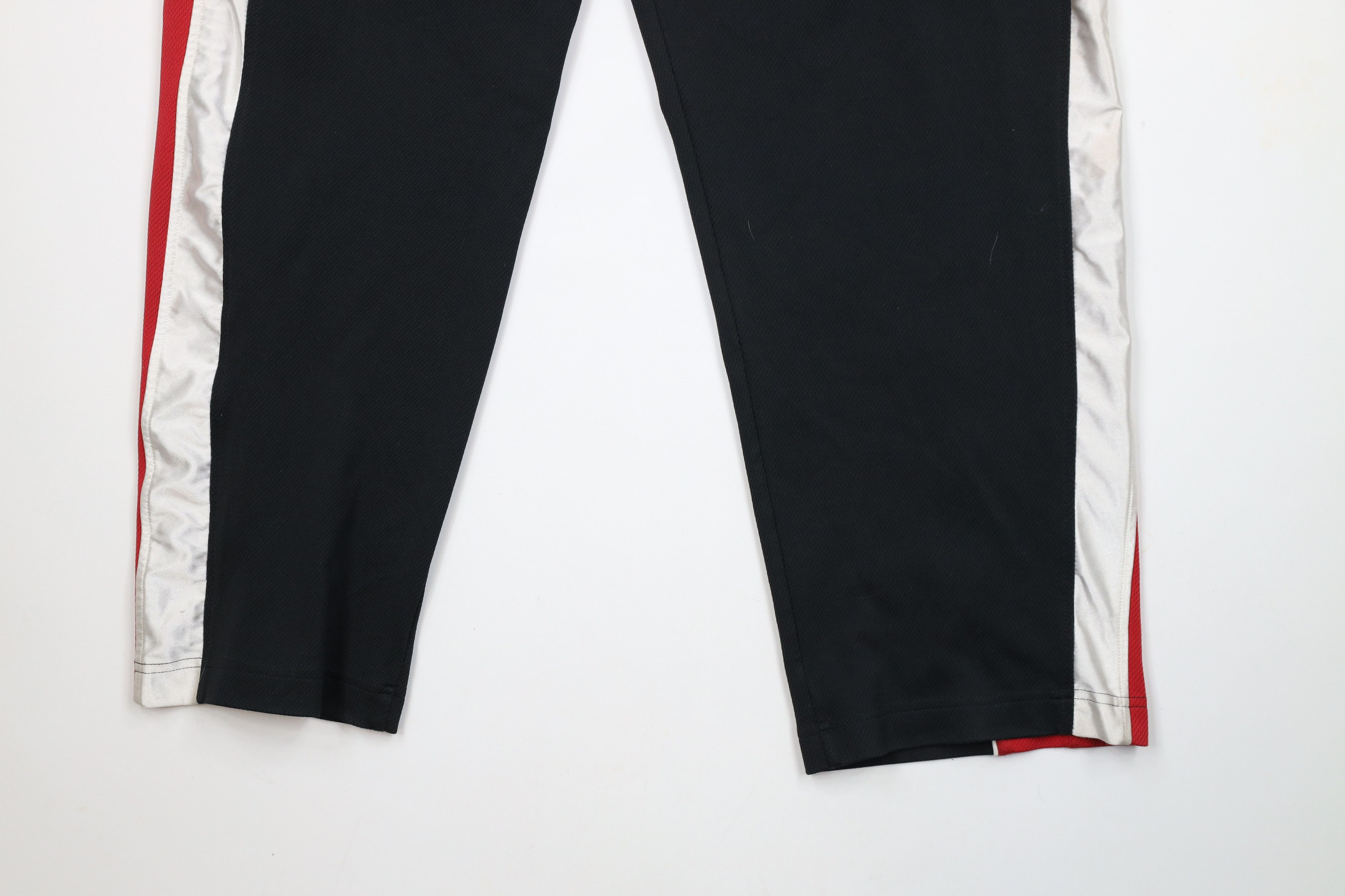 Nike × Vintage Vintage Nike Basketball Mini Swoosh Wide Leg Pants Black Size US 36 / EU 52 - 13 Thumbnail