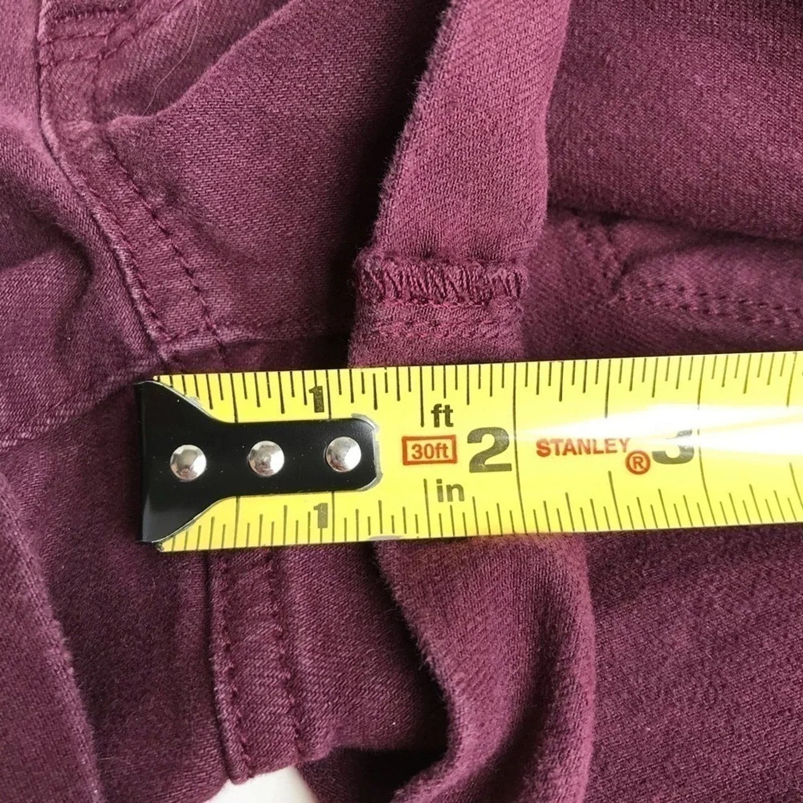American Eagle Outfitters American Eagle Outfitters Hi-Rise Shortie Shorts Sz 4 Maroon Size 27" / US 4 / IT 40 - 8 Thumbnail