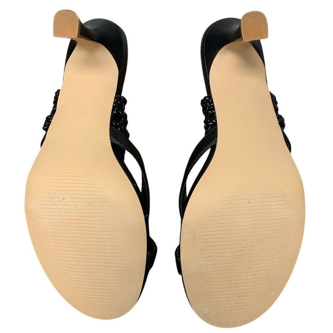Other Coutgo Women's Size 8.5 Black Mesh Open Toe Thong Sandals Size US 8.5 / IT 38.5 - 7 Thumbnail