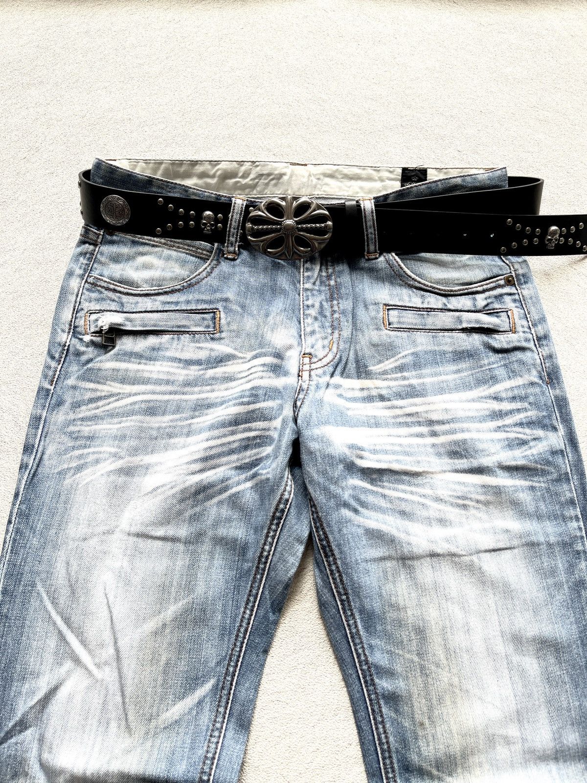 semanticdesign 2000s Semantic Design Fading Jeans Vkei If six was nine Lgb Size US 30 / EU 46 - 3 Thumbnail
